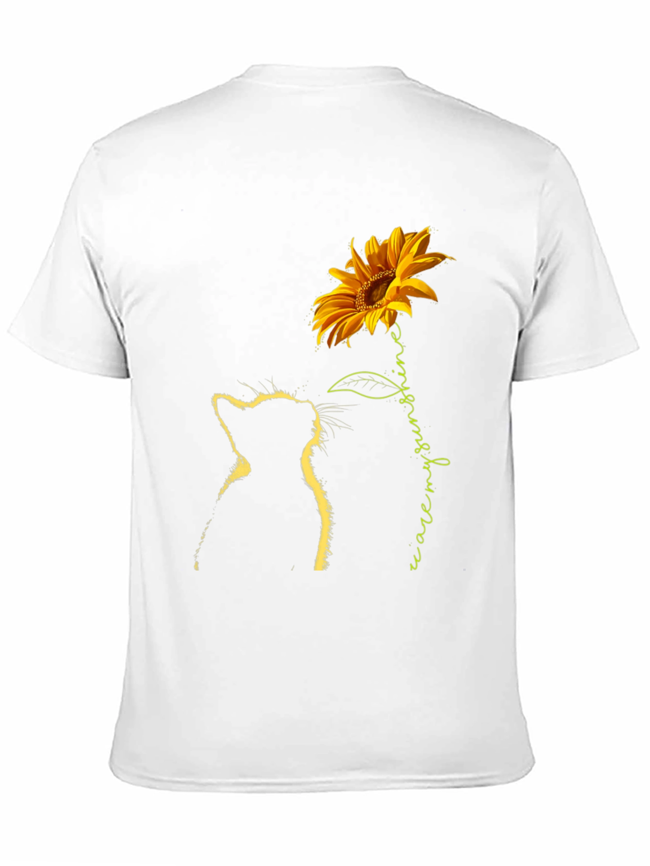 Black Cat & Sunflower Graphic Tee - Black view 11