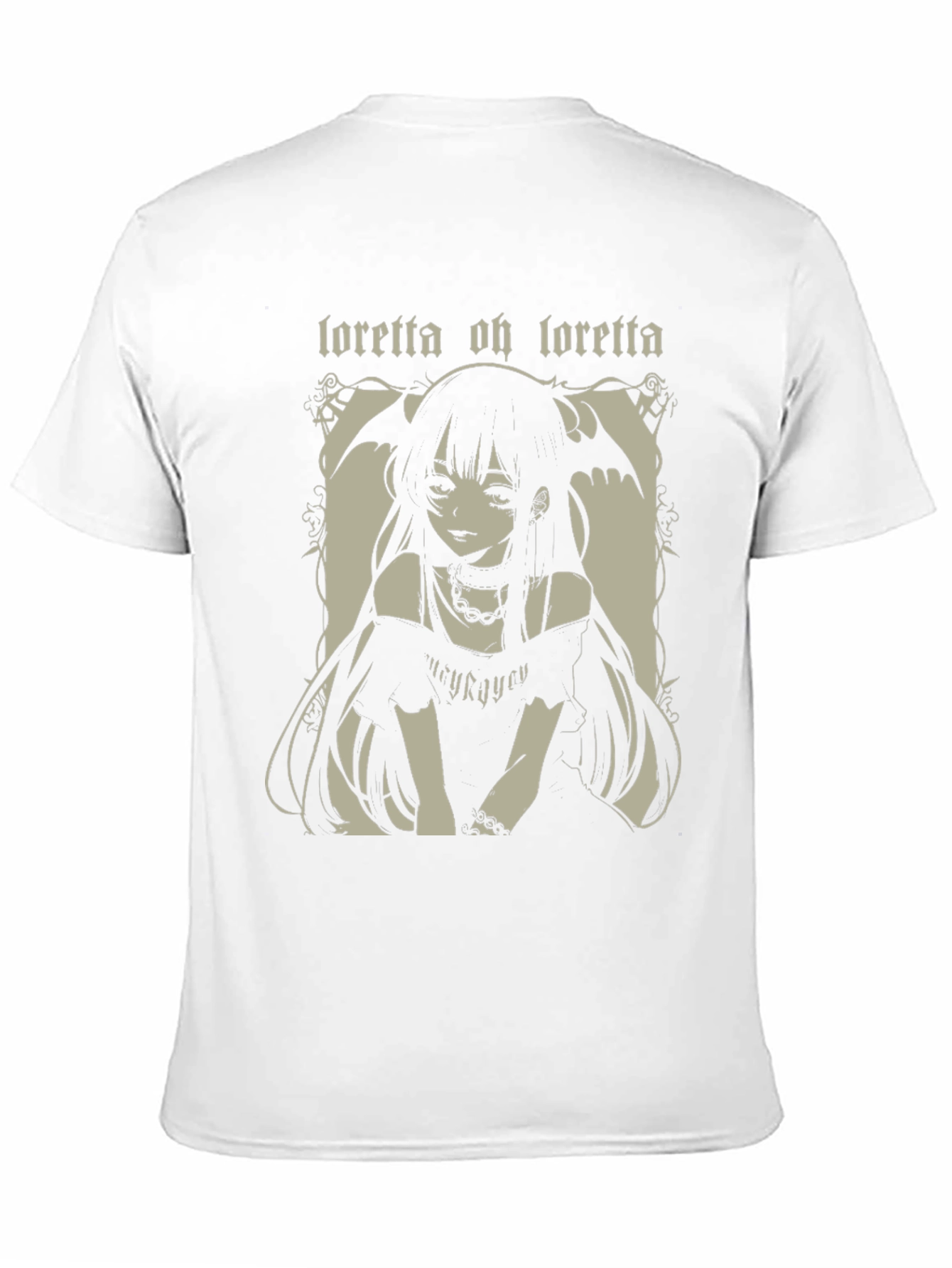 Black Loretta Oh Loretta Anime Graphic Tee view 11