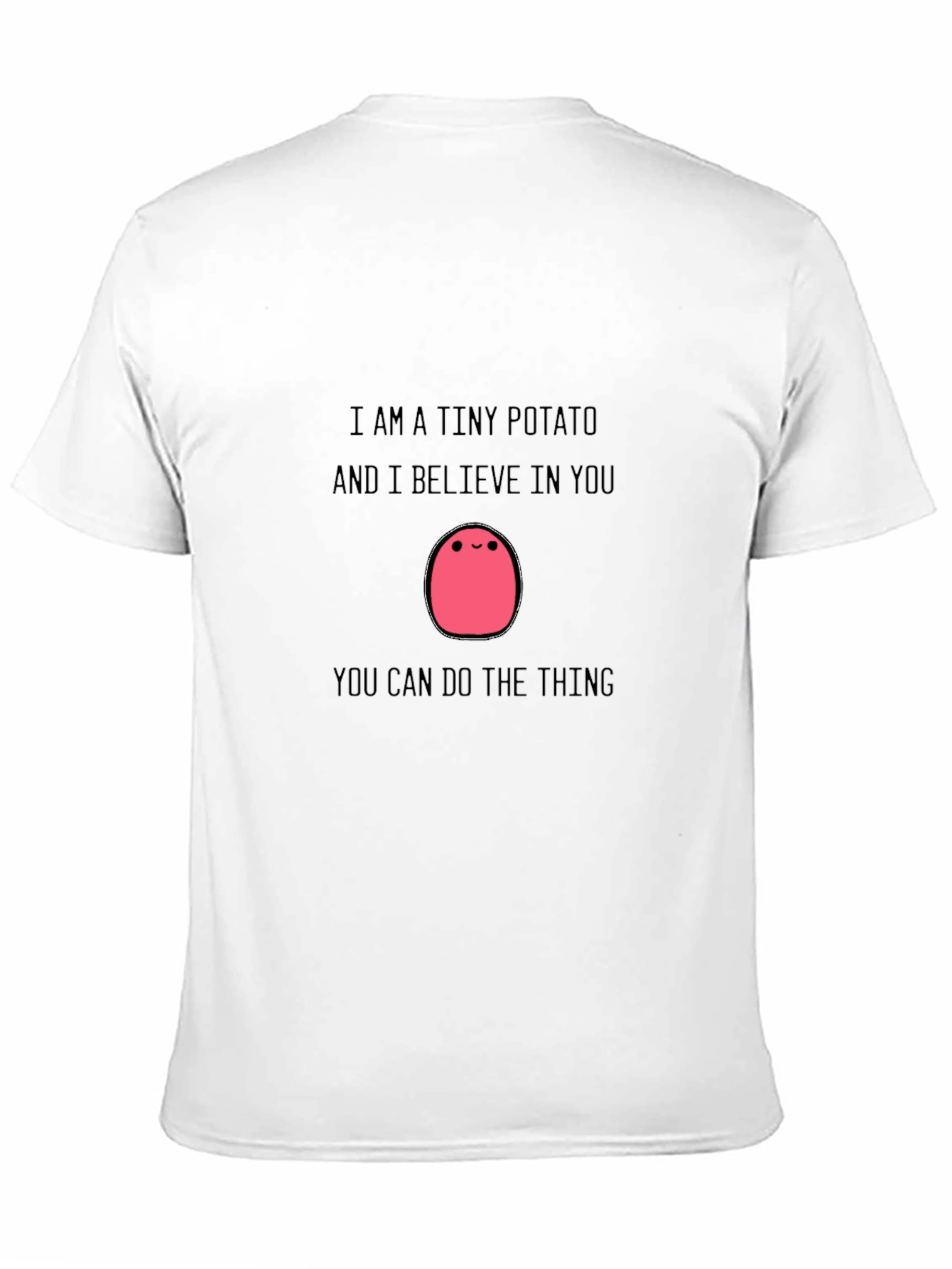 Black Tiny Potato Motivational T-Shirt view 11