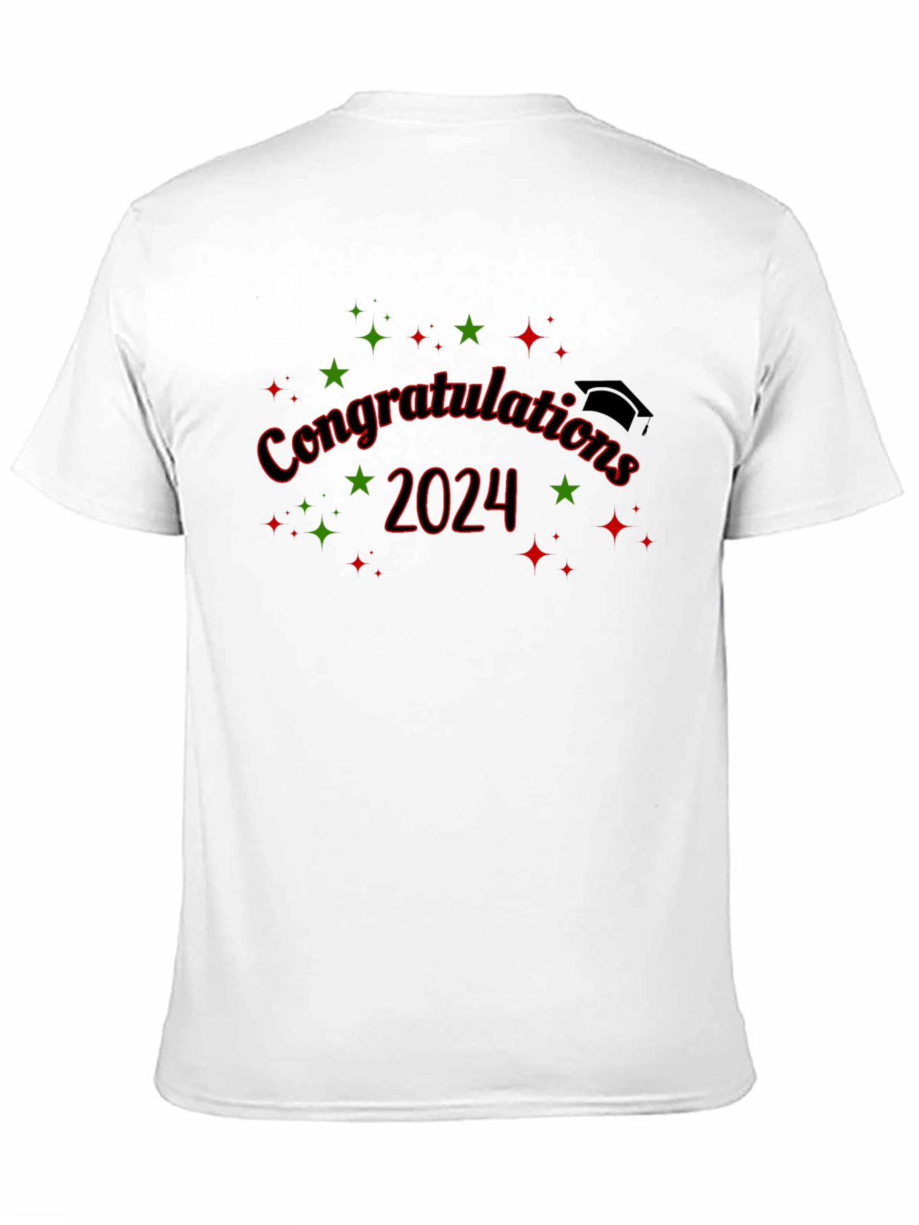 Black Congrats Grad 2024 Black T-Shirt view 11
