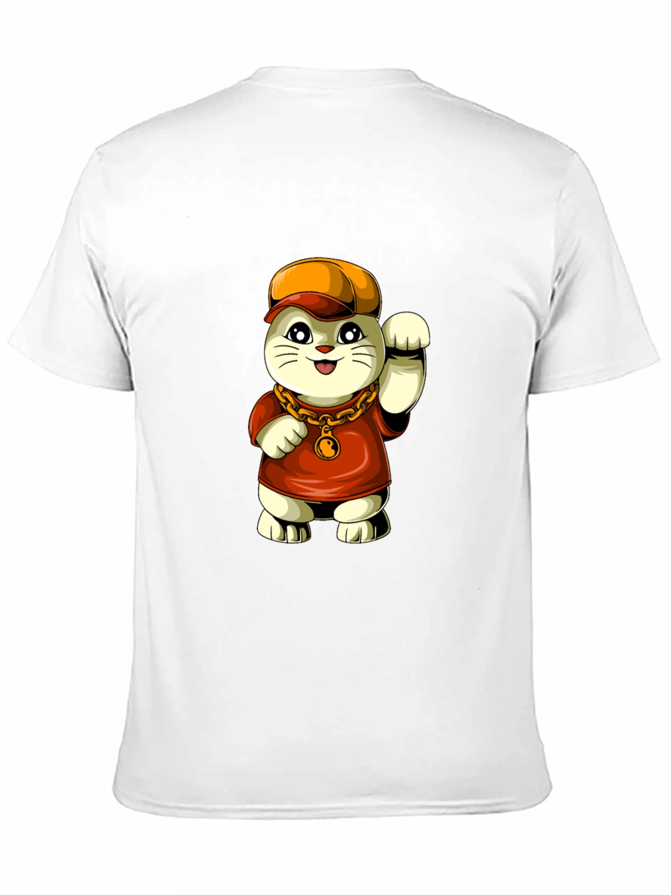 Black Lucky Cat Graphic Tee view 11