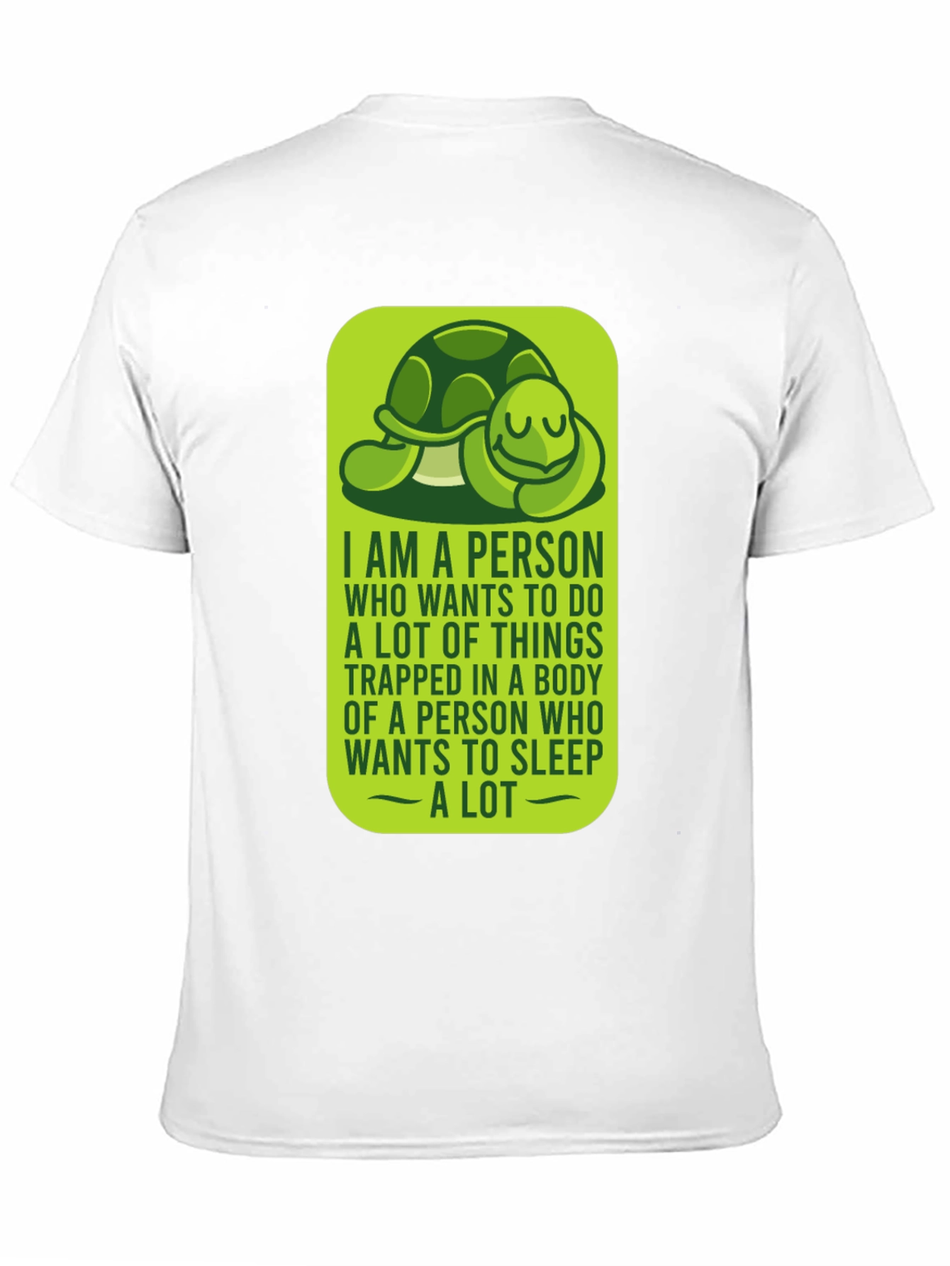 Black Funny Turtle Graphic T-Shirt - Introvert Sleep Lover Tee view 11