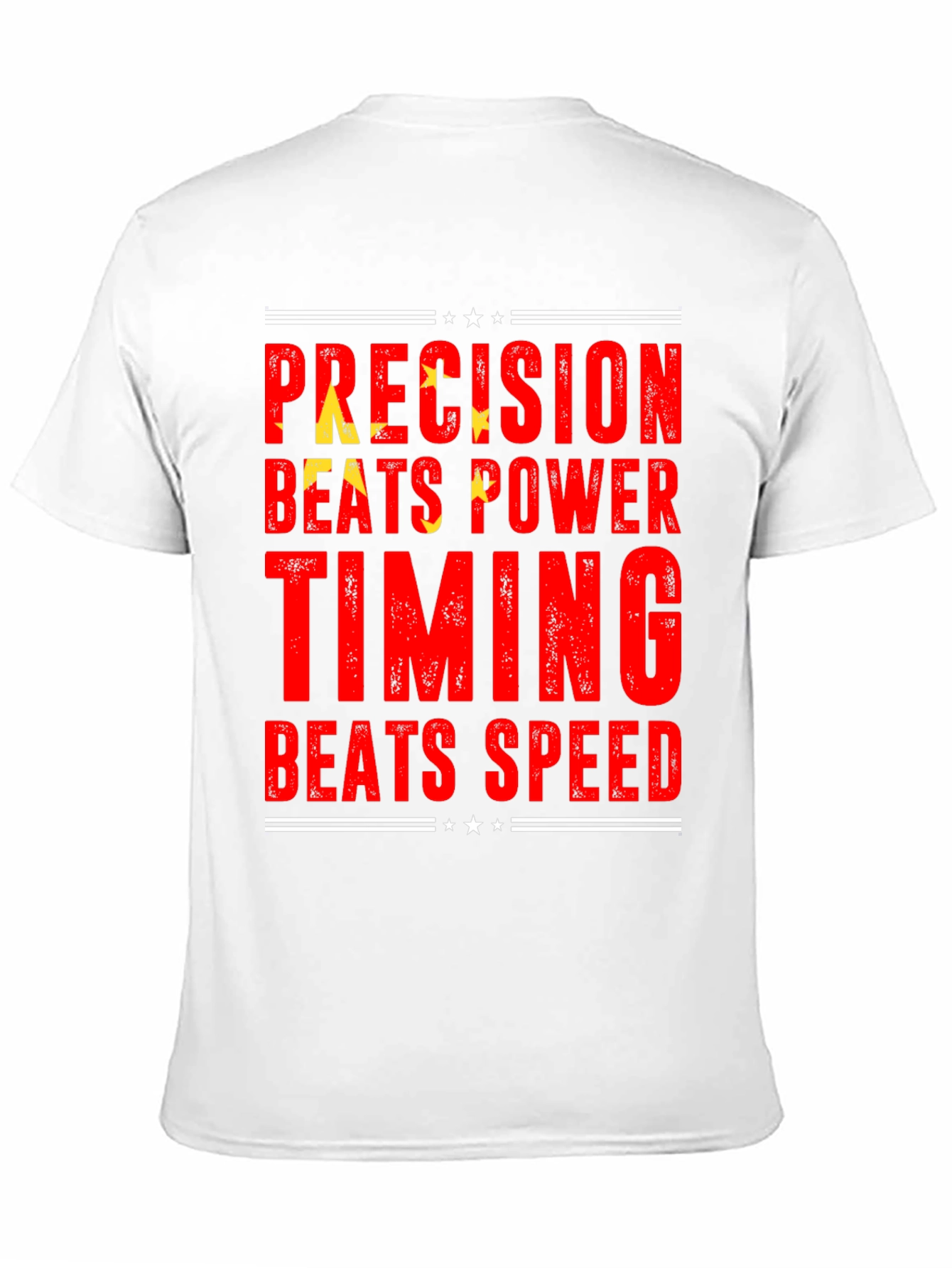 Black Precision Beats Power Timing Speed Tee view 11