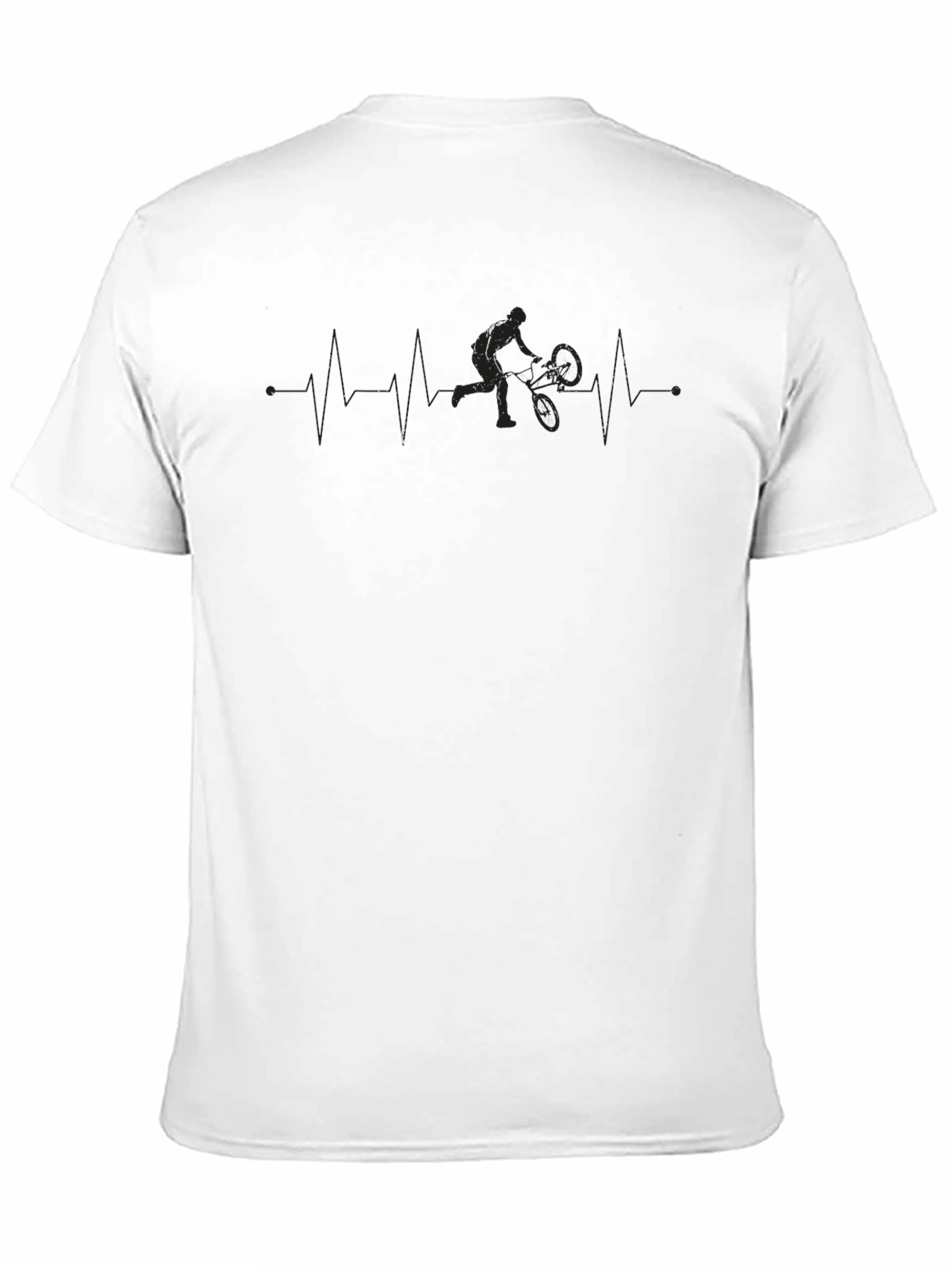 Tennis Player Heartbeat T-Shirt - Black - 11