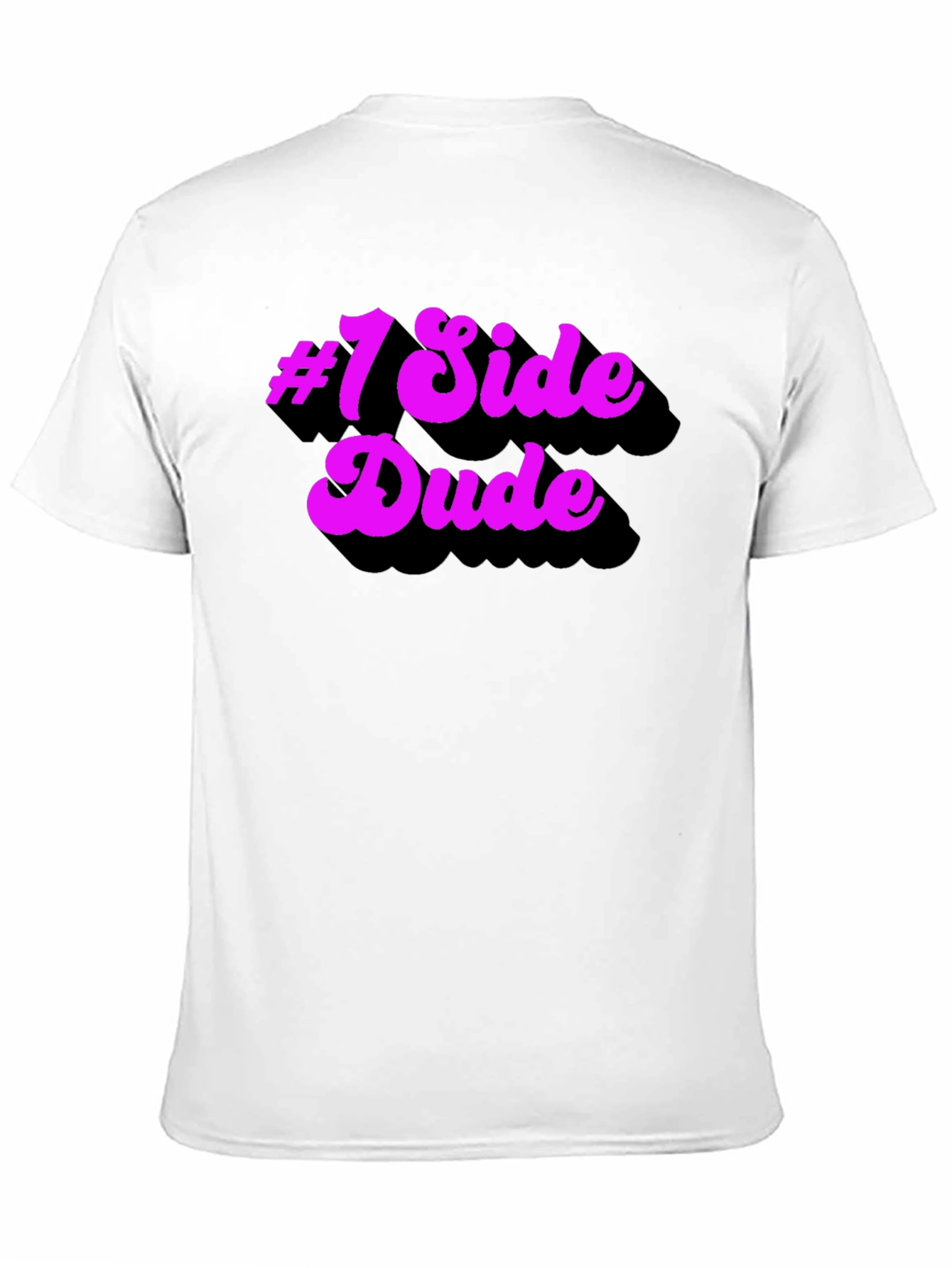Black #1 Side Dude T-Shirt - Funny Novelty Tee view 11