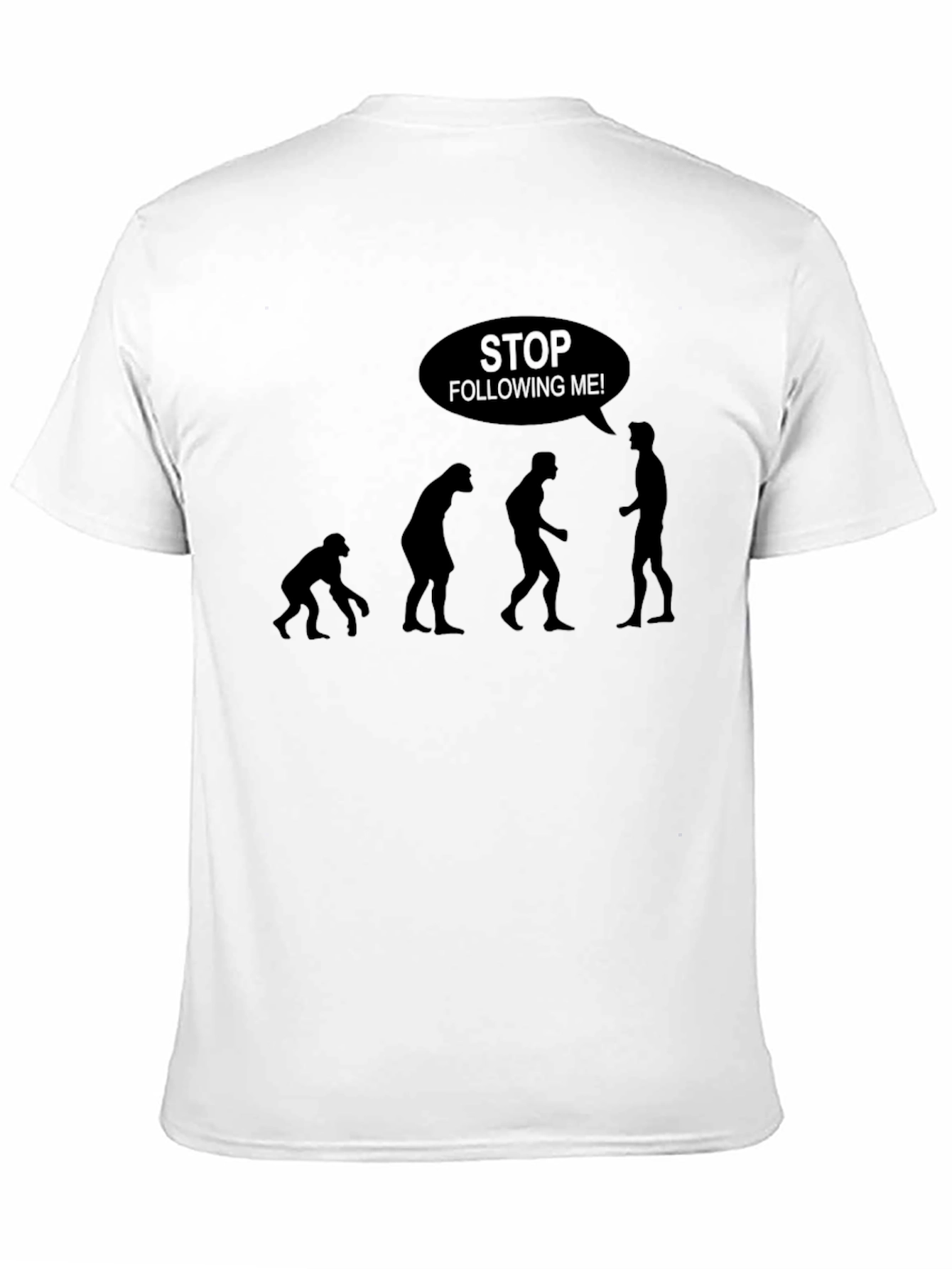 Black Evolution Stop Following Me T-Shirt view 11