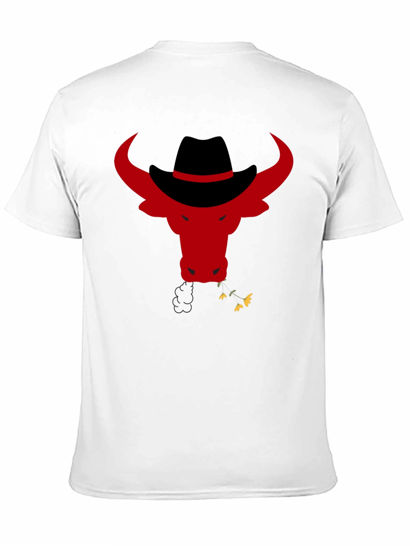 Black Cowboy Bull Graphic T-Shirt - Black view 11