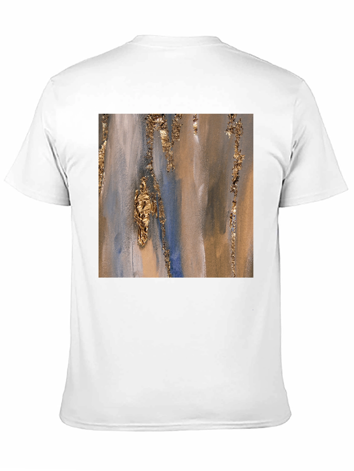 Black Abstract Art Print T-Shirt view 11