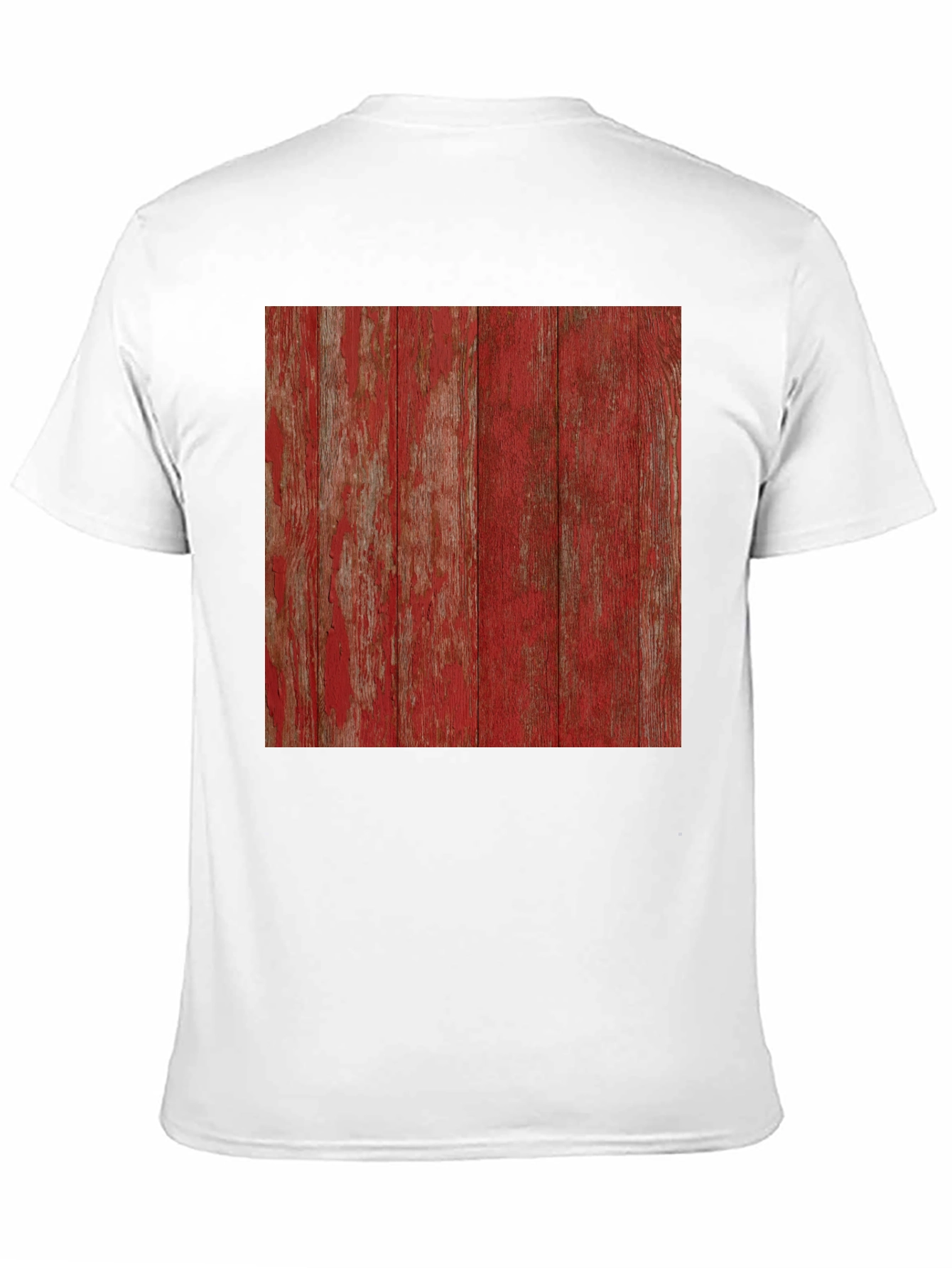 Black Rustic Red Wood Grain Graphic Tee - Short Sleeve view 11