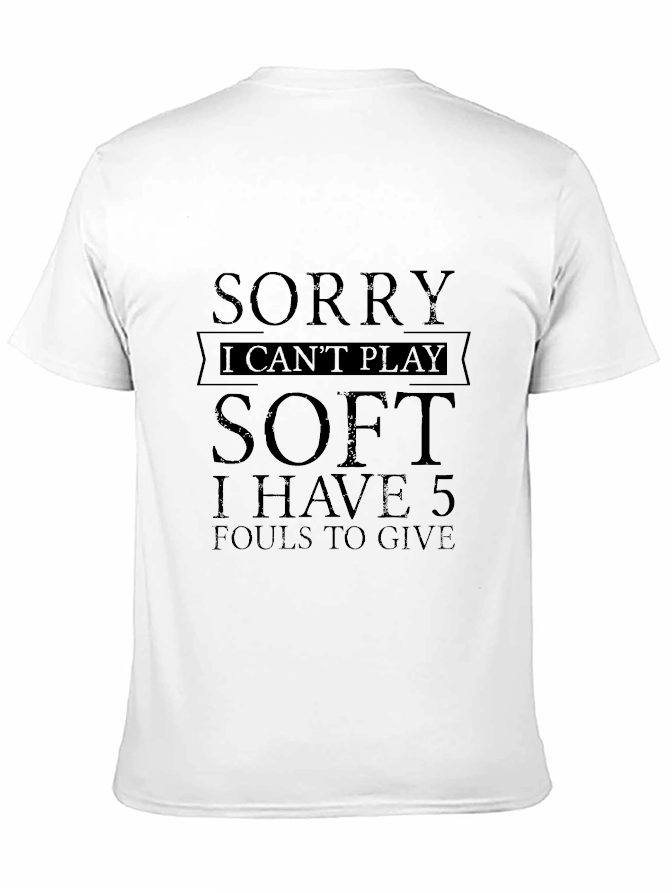 Black Sorry I Can't Play Soft T-Shirt view 11