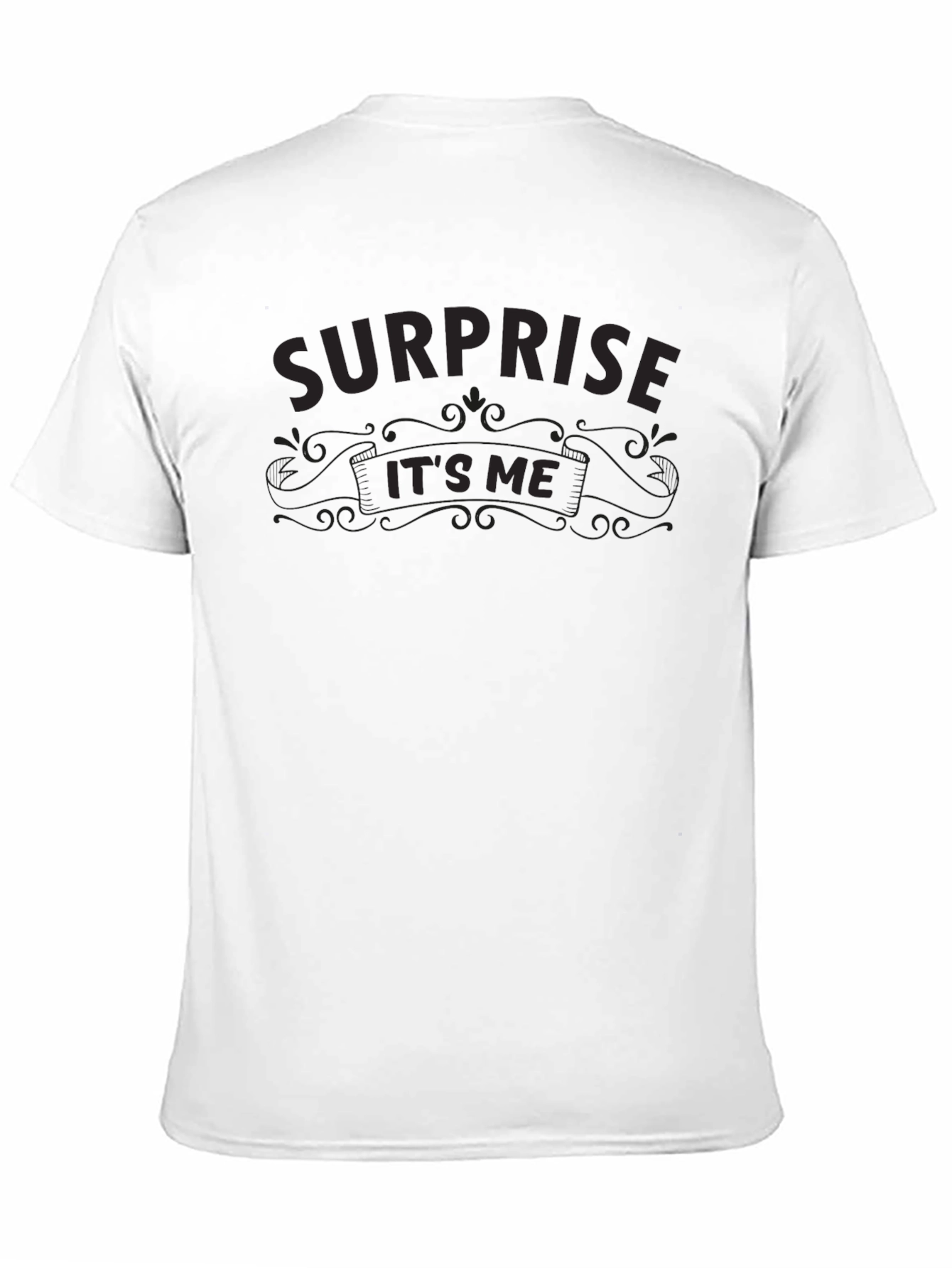 Black Surprise It's Me Black Crew Neck T-Shirt view 11