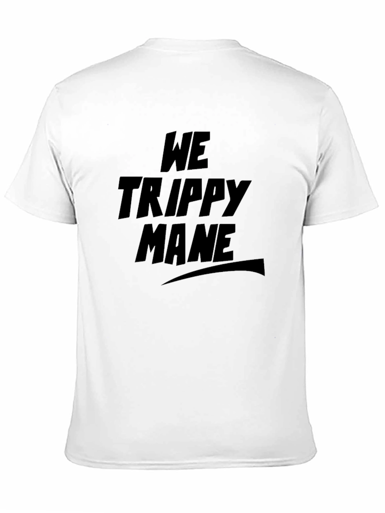 Black We Trippy Mane Black T-Shirt view 11