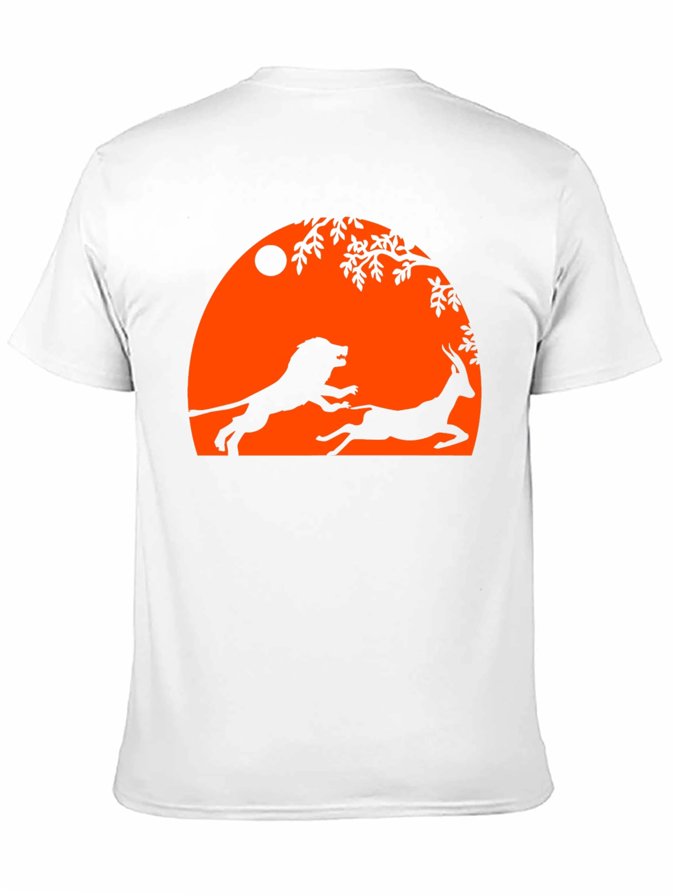 Black Lion and Antelope Graphic Tee - Black view 11