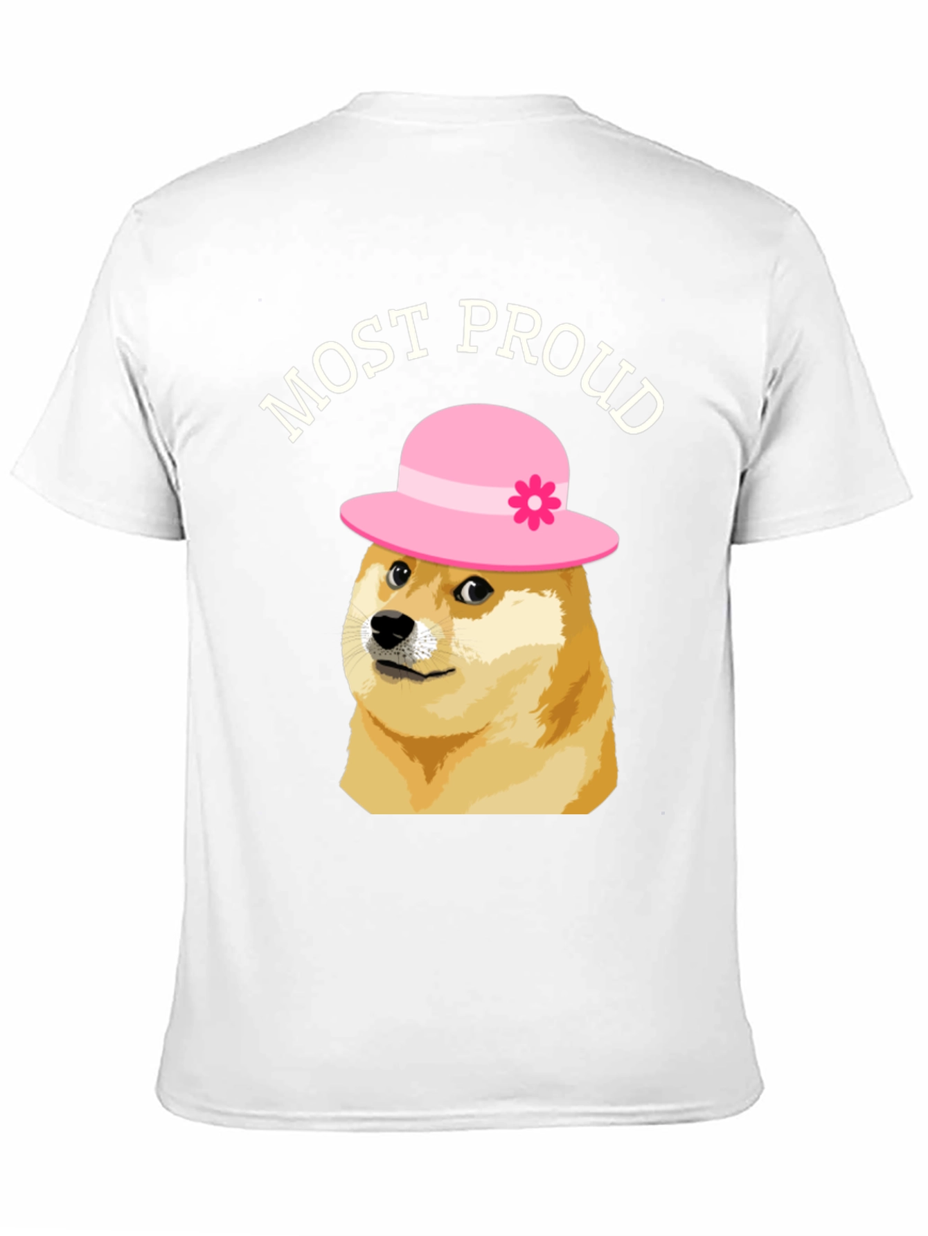 Black Most Proud Doge T-Shirt - Black view 11