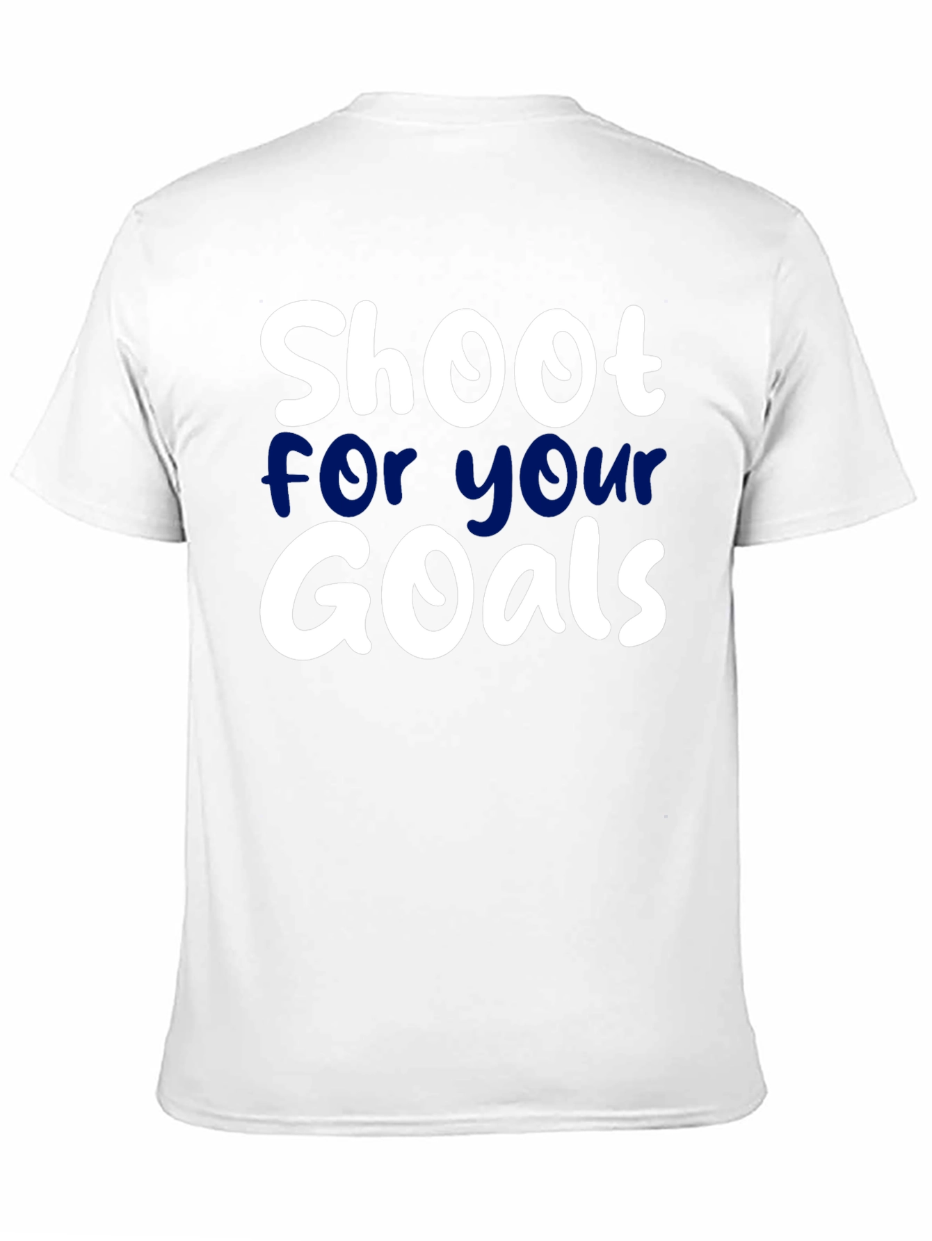 Black Shoot For Your Goals T-Shirt Black Cotton view 11