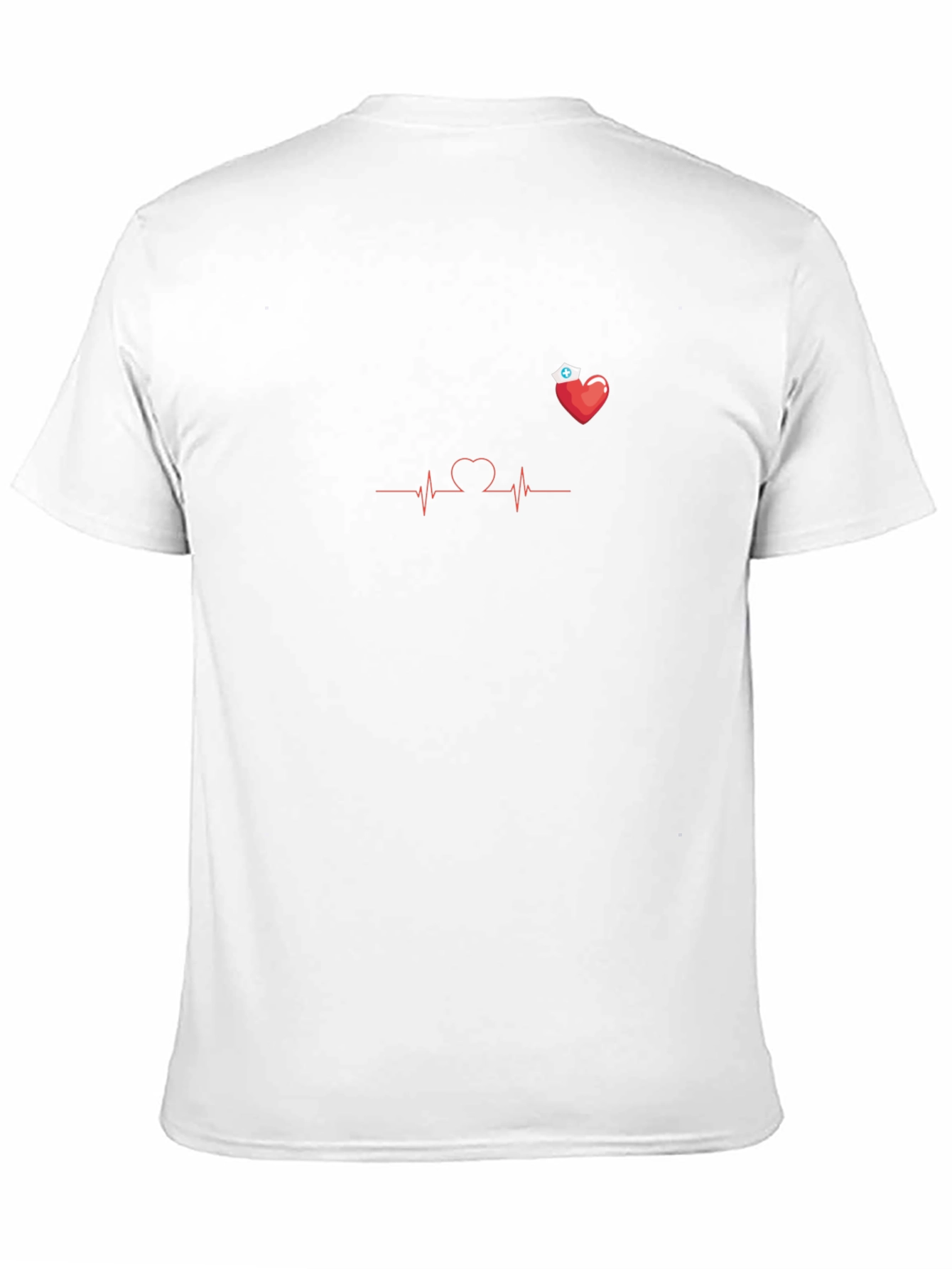 Black Nurse Heartbeat T-Shirt - Black view 11