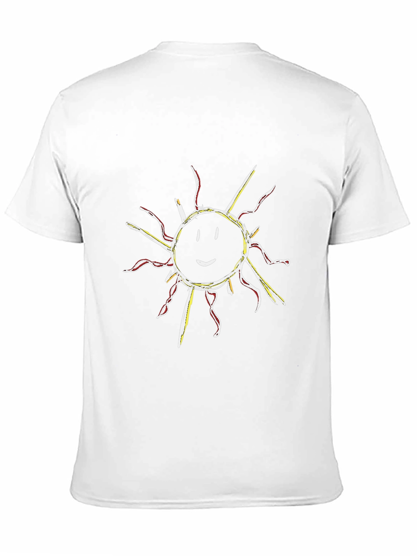 Black Smiling Sun Graphic Tee - Casual Black T-Shirt view 11