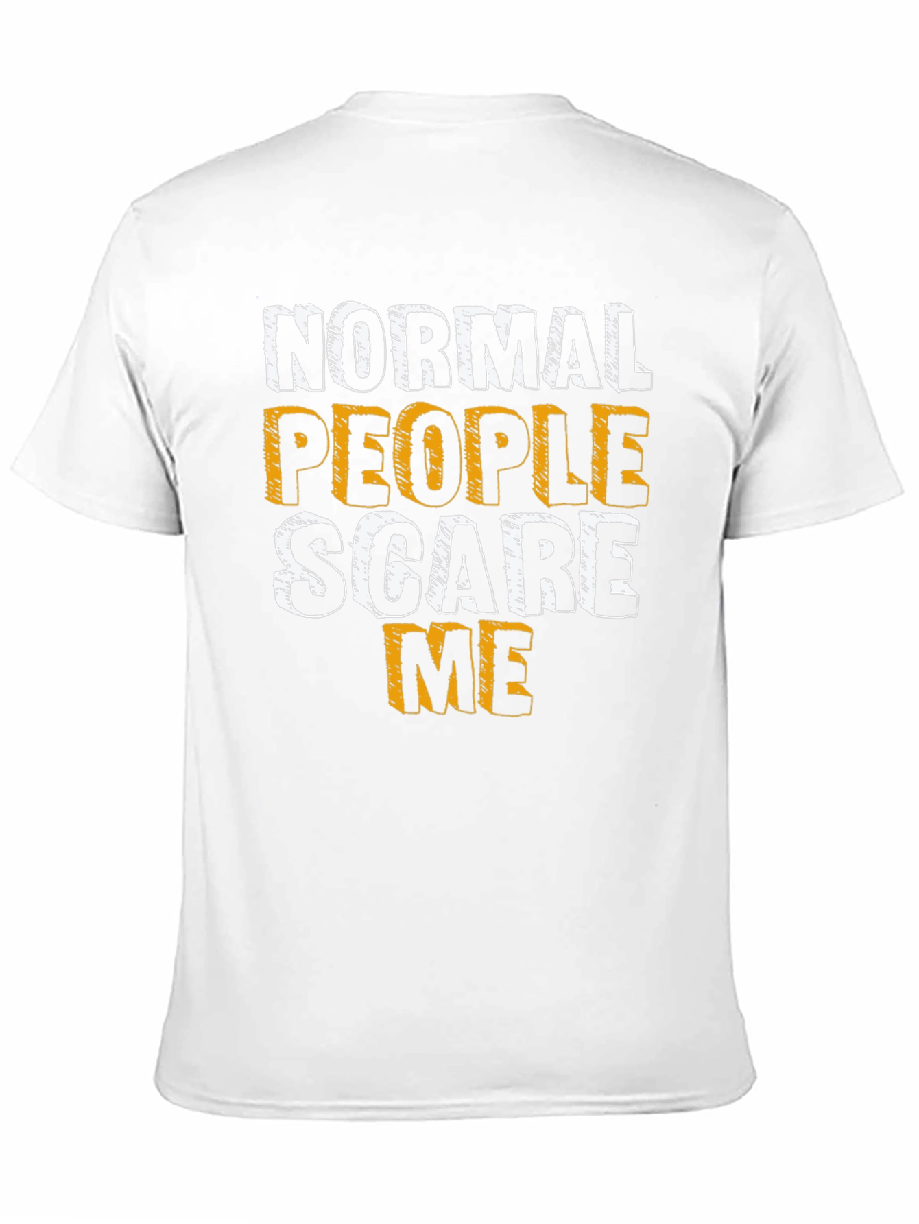 Black Normal People Scare Me T-Shirt view 11