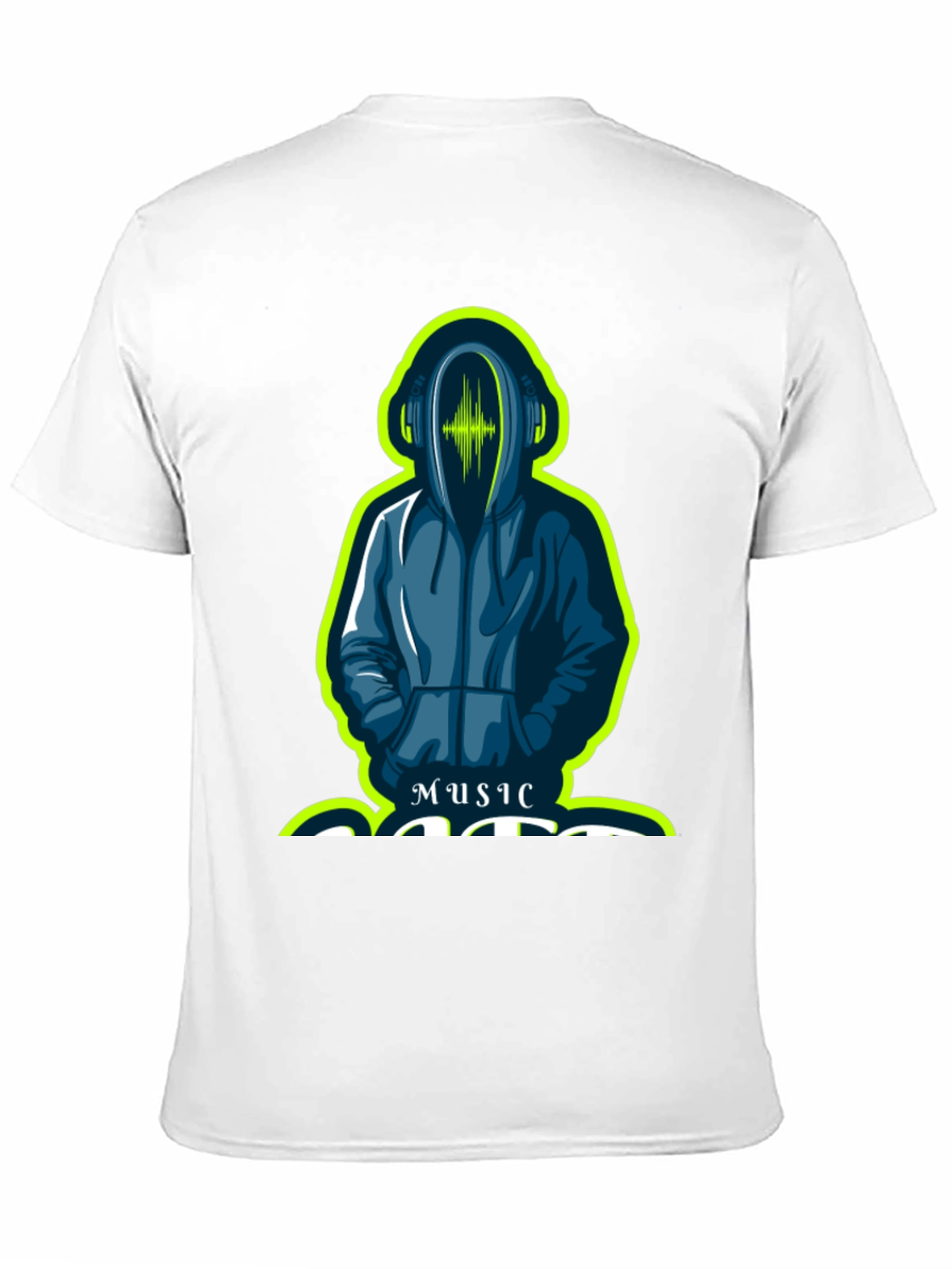 Black Music Lover's Hooded Graphic Tee view 11