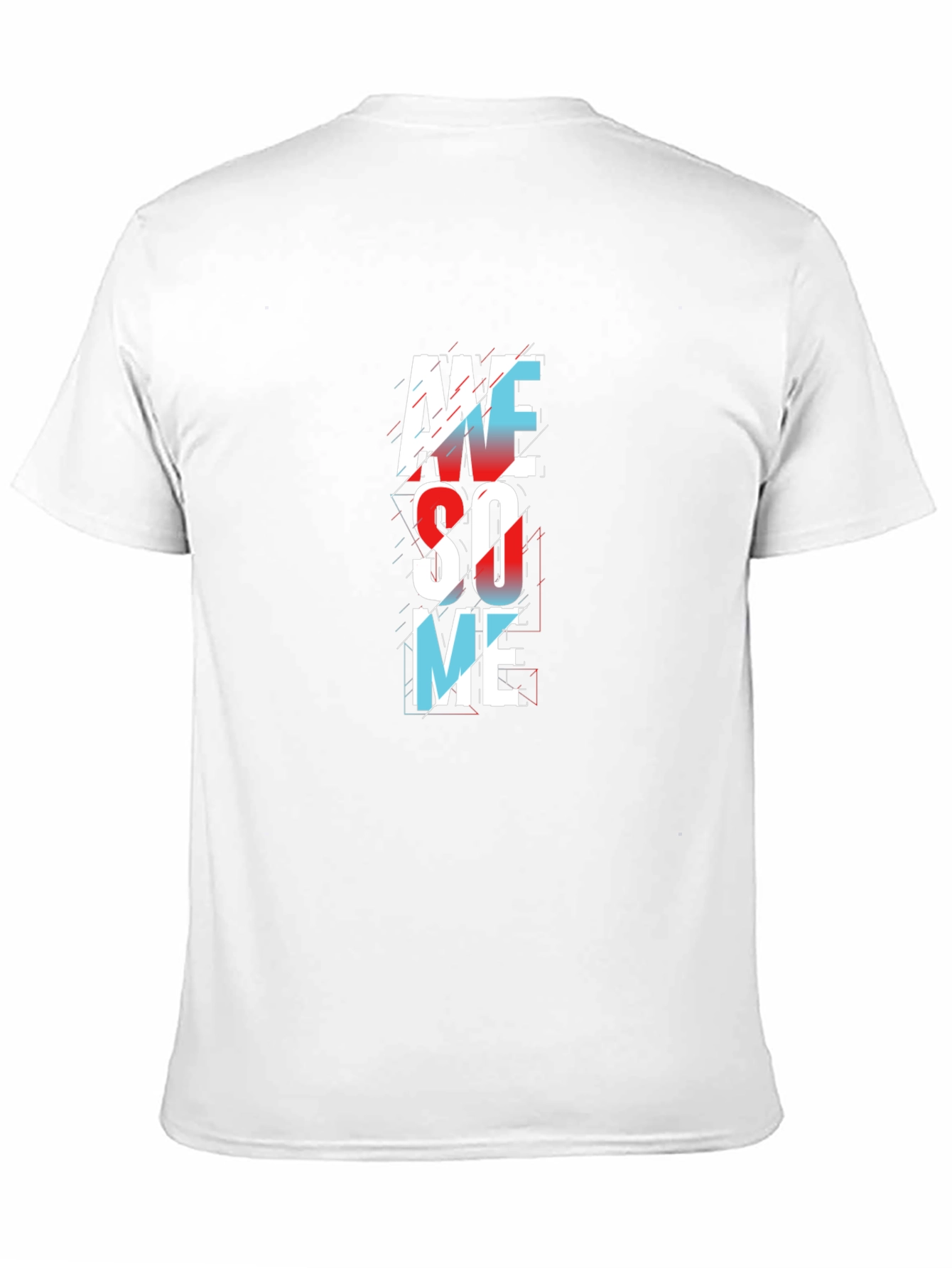 Black Awesome Graphic Print Men's Black T-Shirt view 11