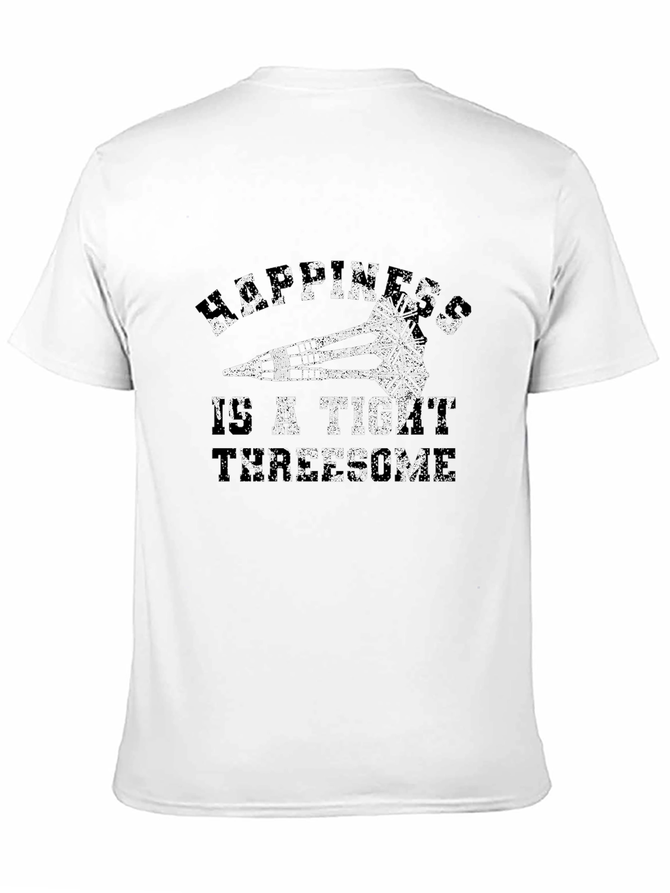 Black Happiness is a Tight Turretome Black T-Shirt view 11