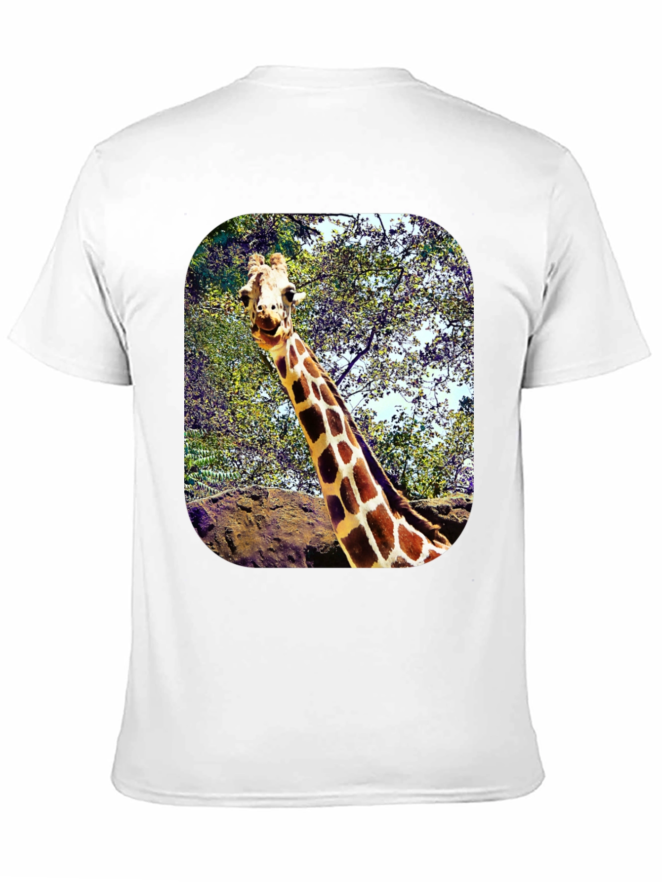 Black Giraffe Graphic T-Shirt - Unique Animal Tee view 11