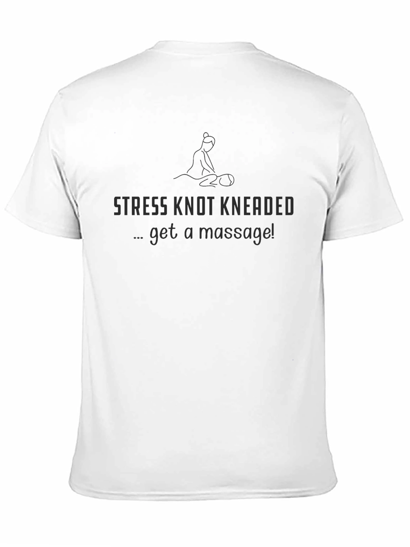 Black Stress Knot Kneaded Massage T-Shirt view 11