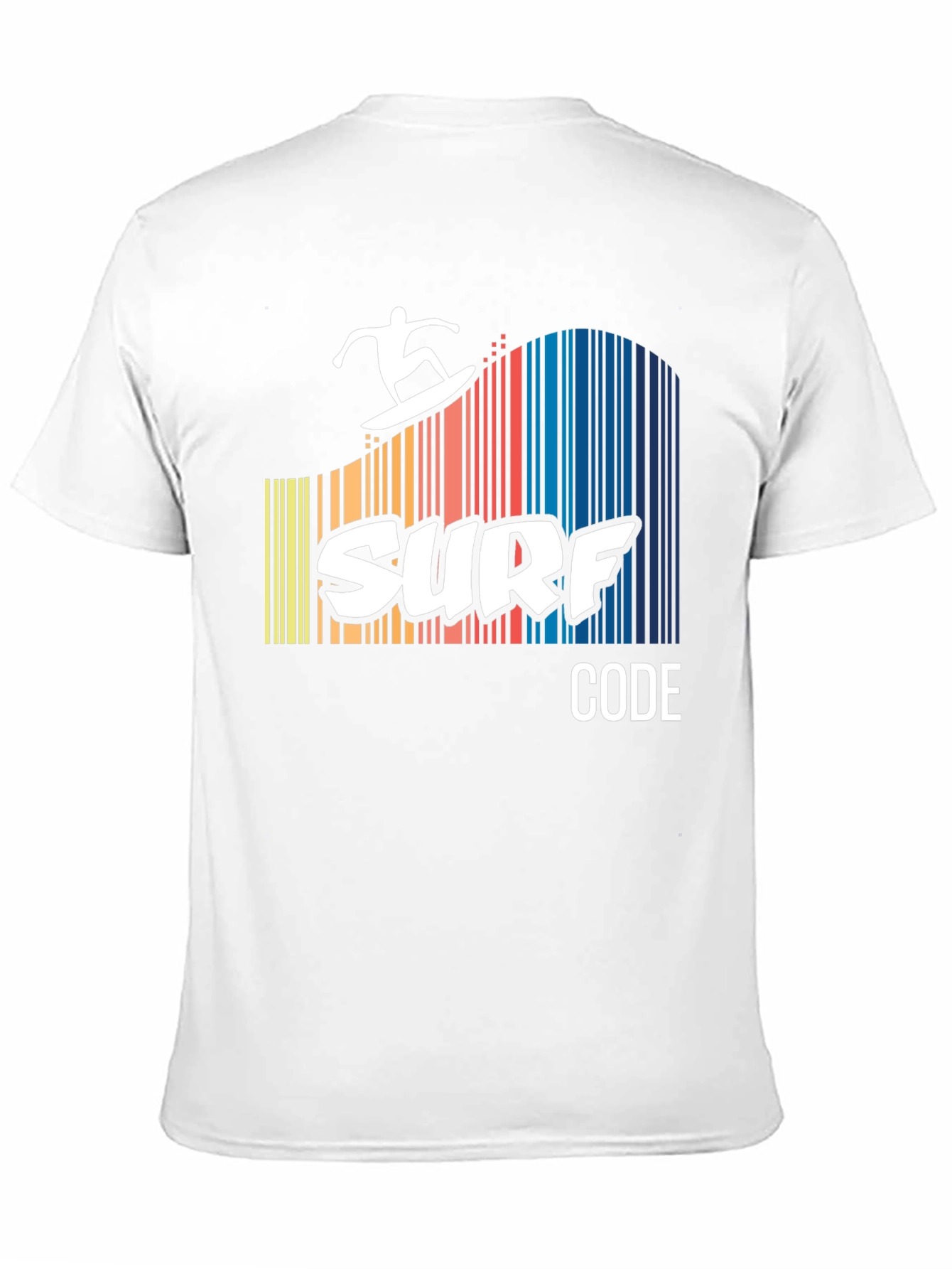 Black Surf Code Graphic Tee - Black Cotton T-Shirt view 11