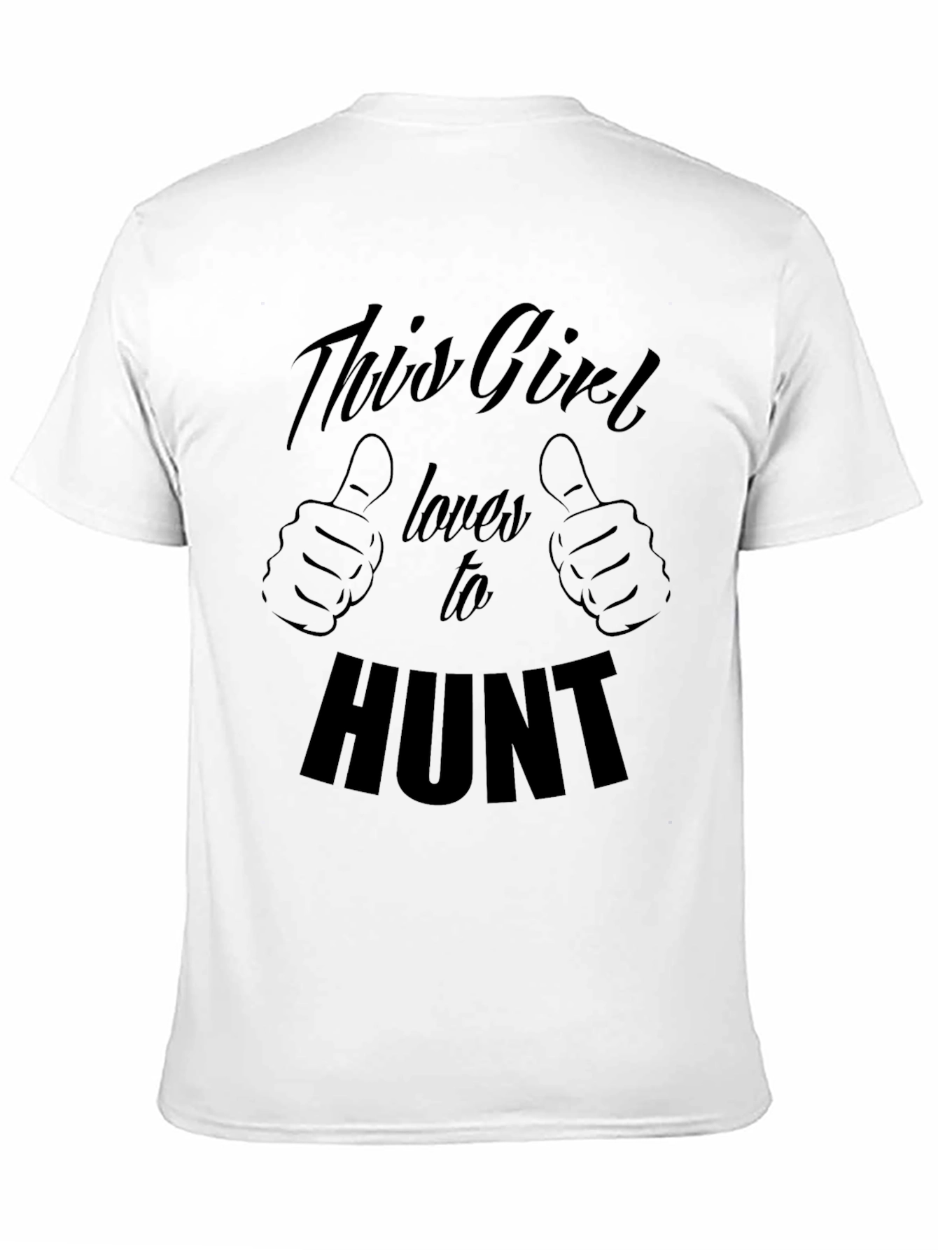 Black This Girl Loves To Hunt Graphic Tee view 11
