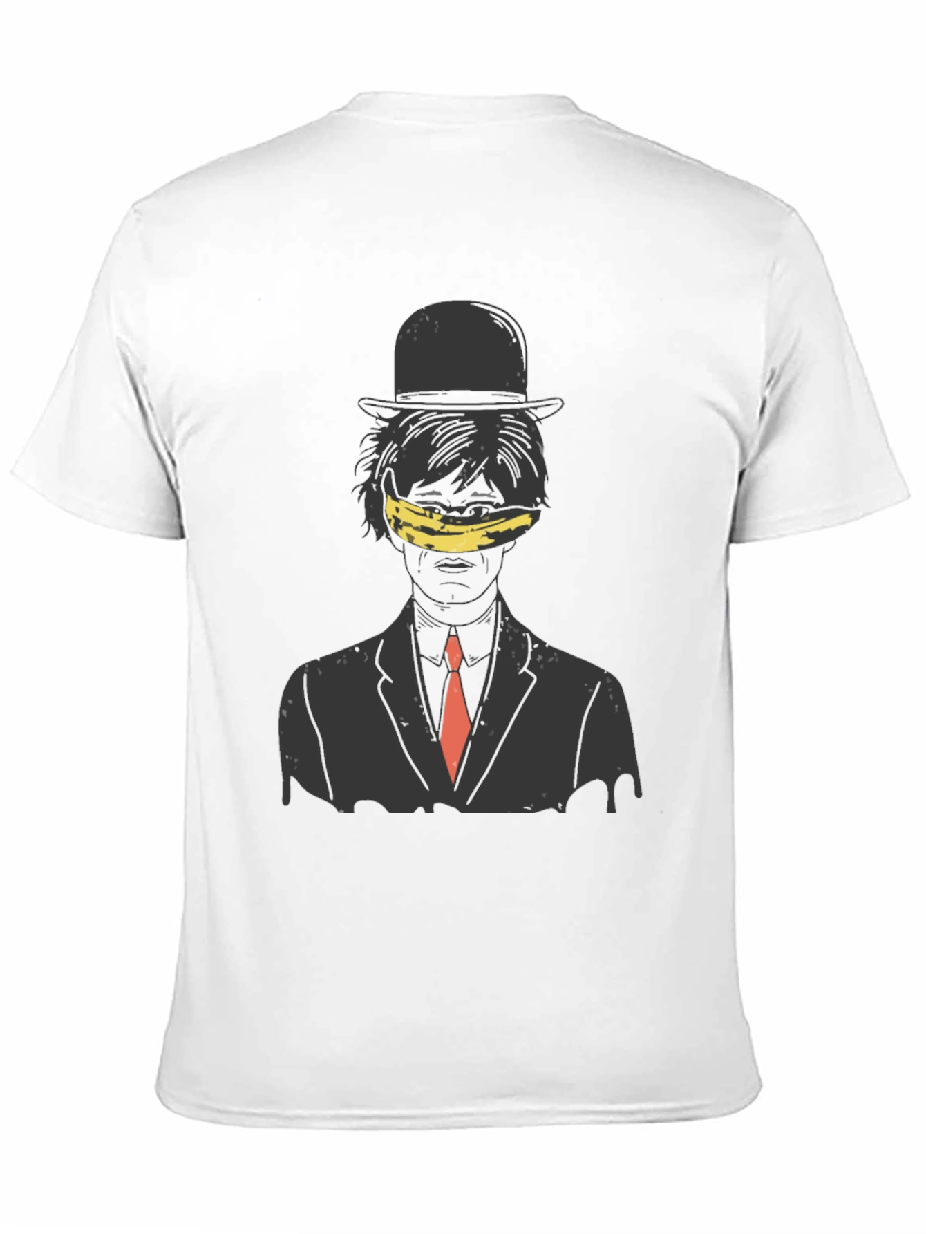 Black Artistic Banana Blinded Man Graphic Tee view 11
