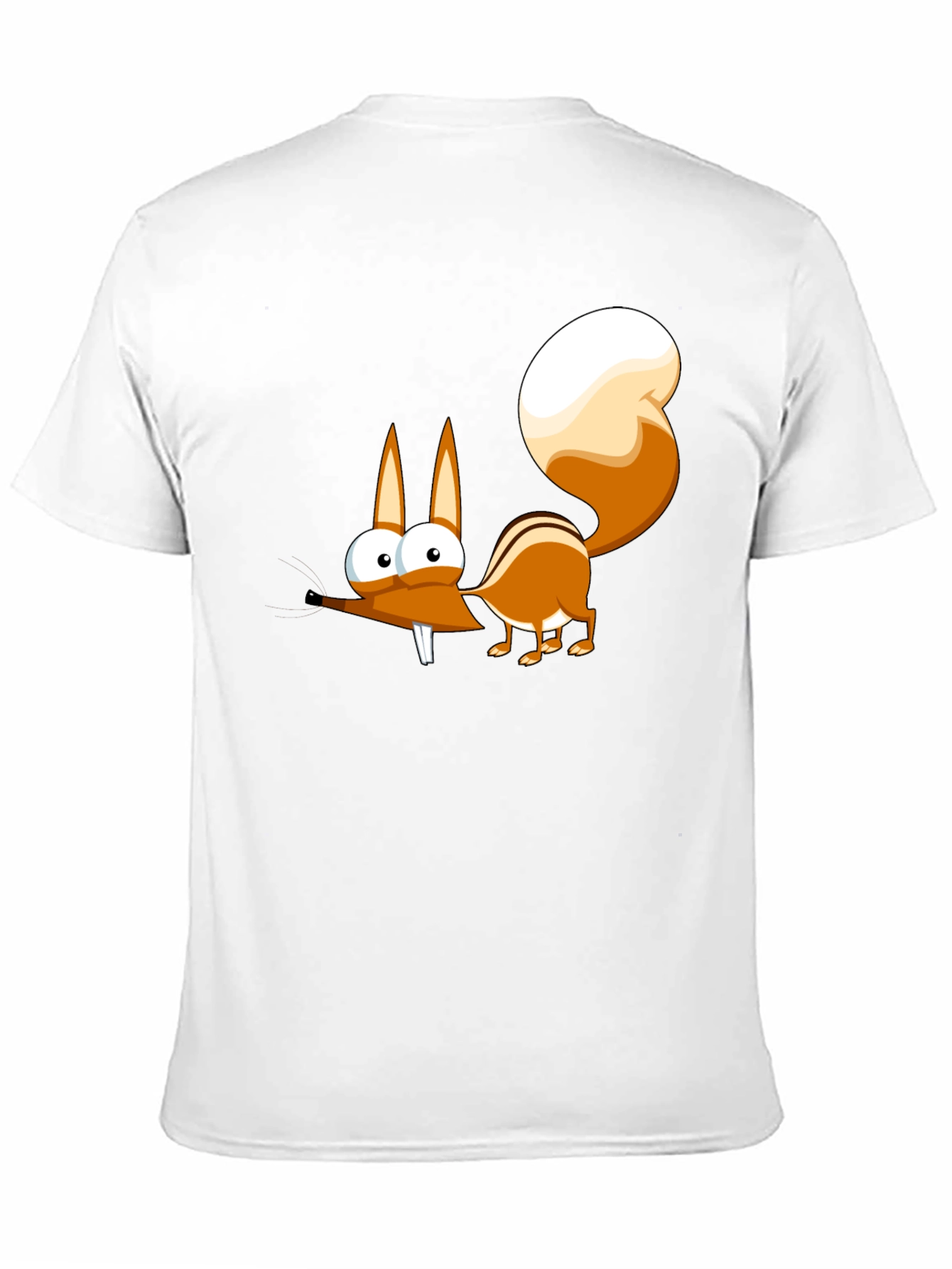 Black Funny Cartoon Squirrel Graphic T-Shirt view 11