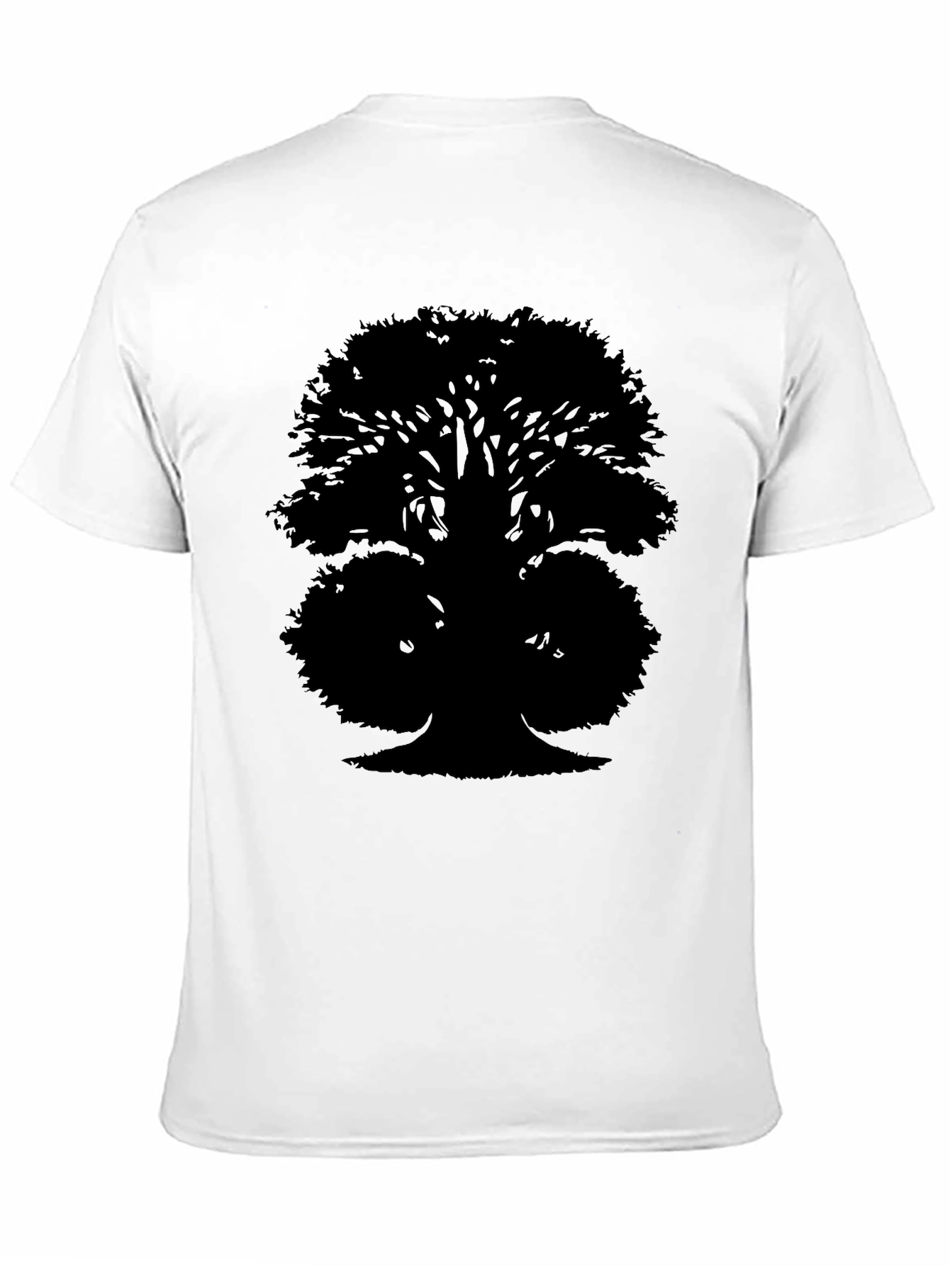 Black Black Tree Silhouette Graphic Tee view 11