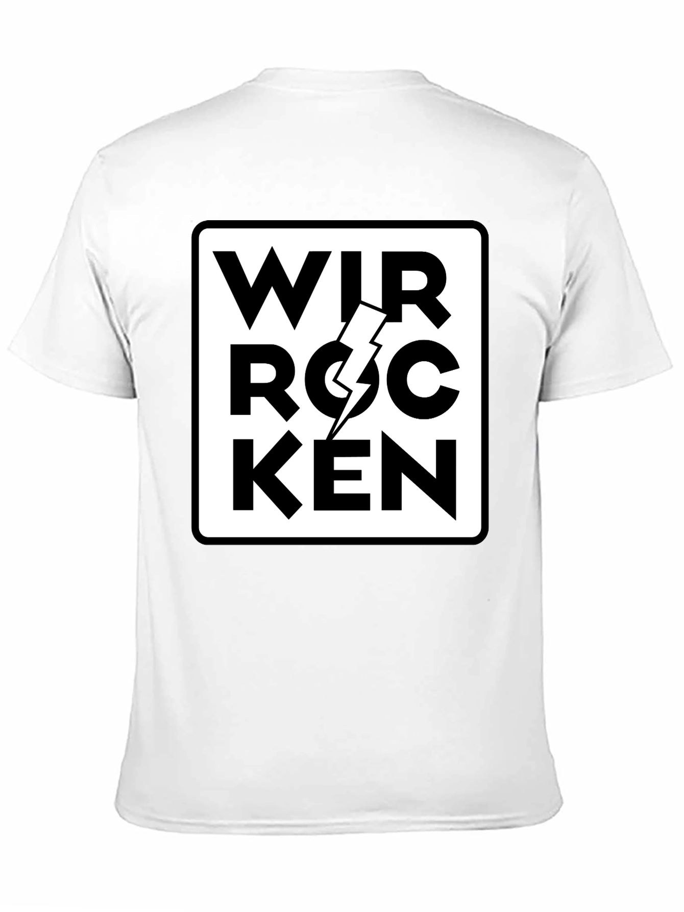 Black Wir Rocken T-Shirt - Black Graphic Tee view 11