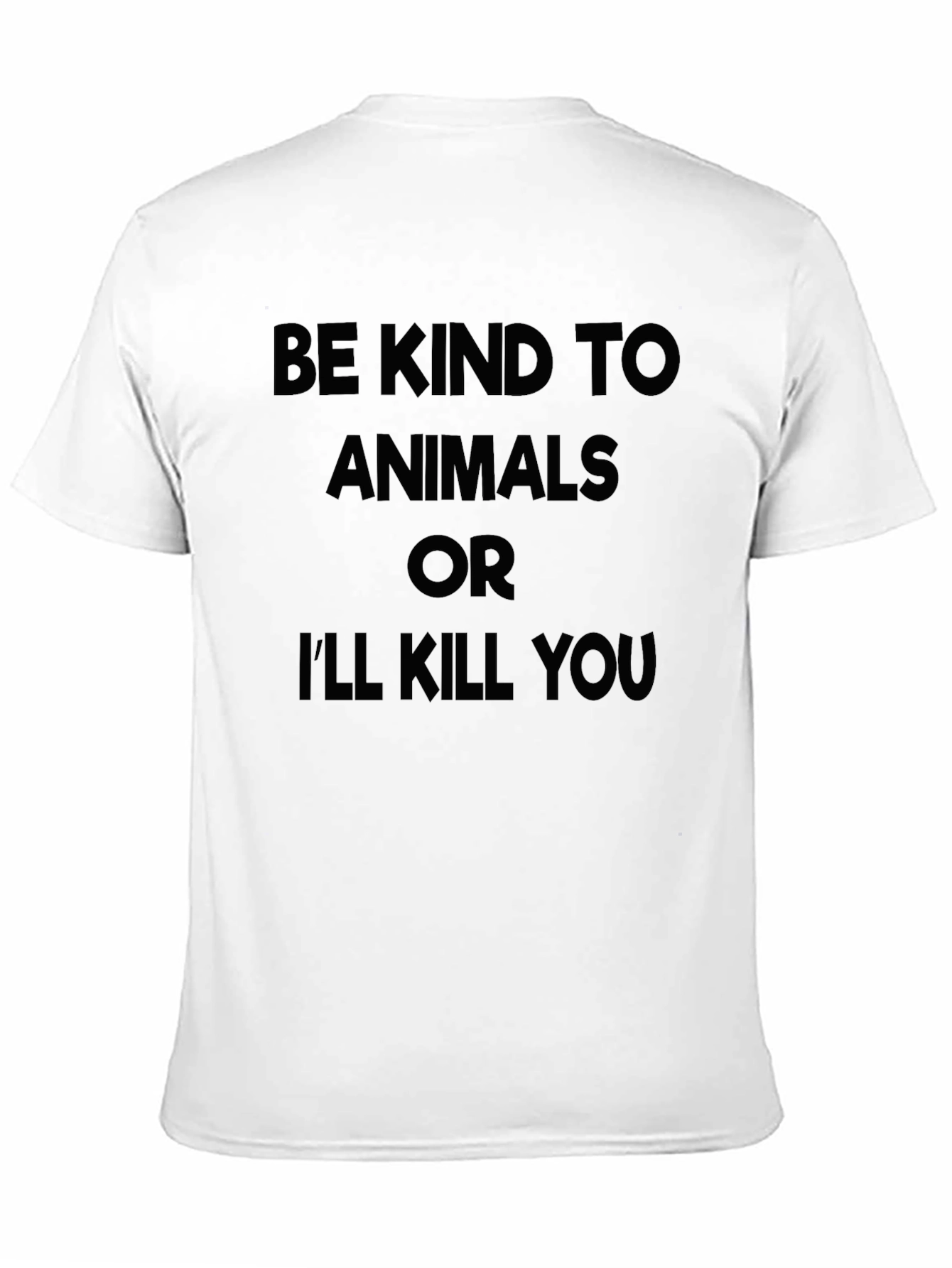 Black Be Kind to Animals Graphic T-Shirt view 11