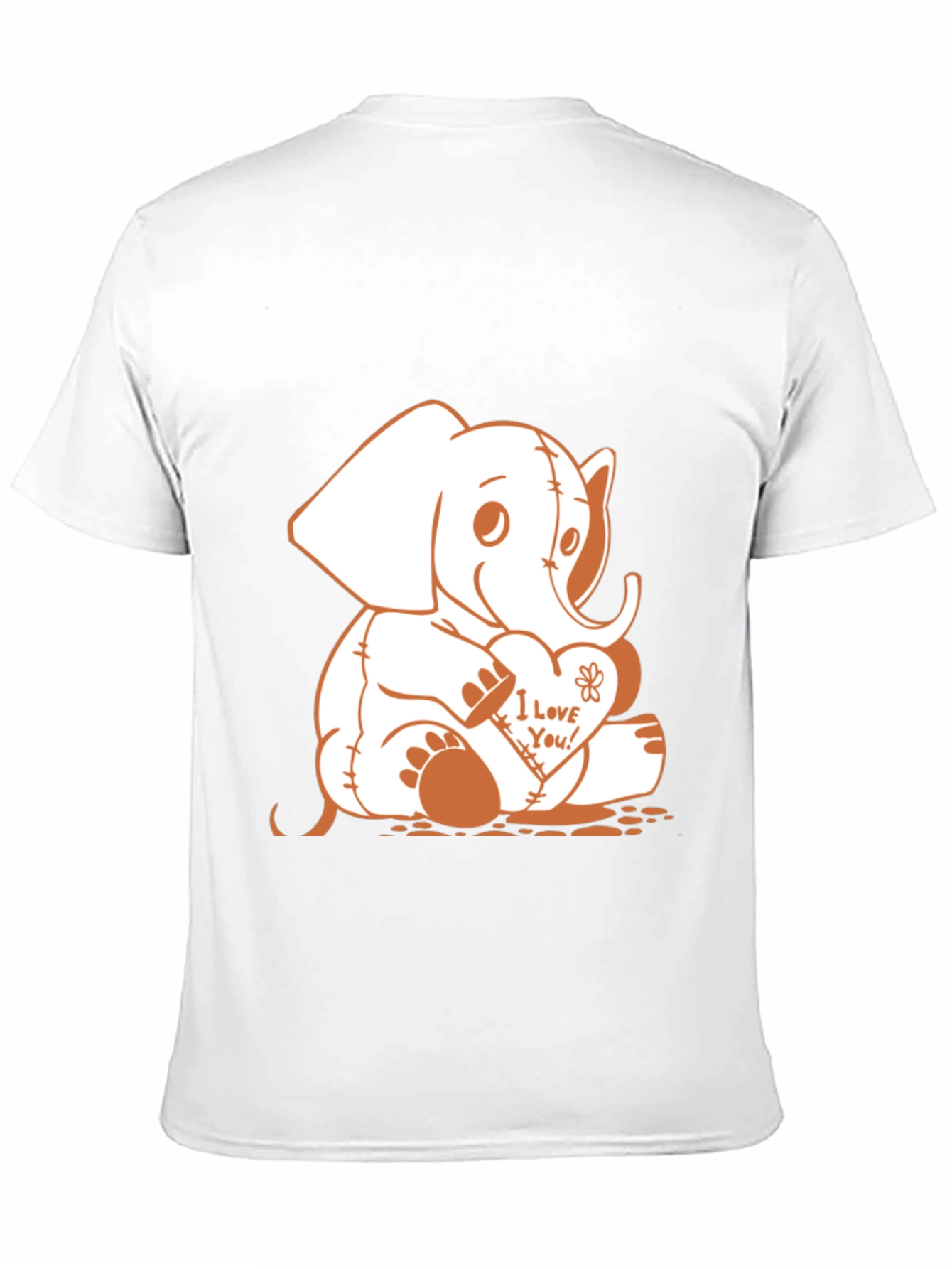 Black Elephant 'I Love You!' Graphic T-Shirt view 11