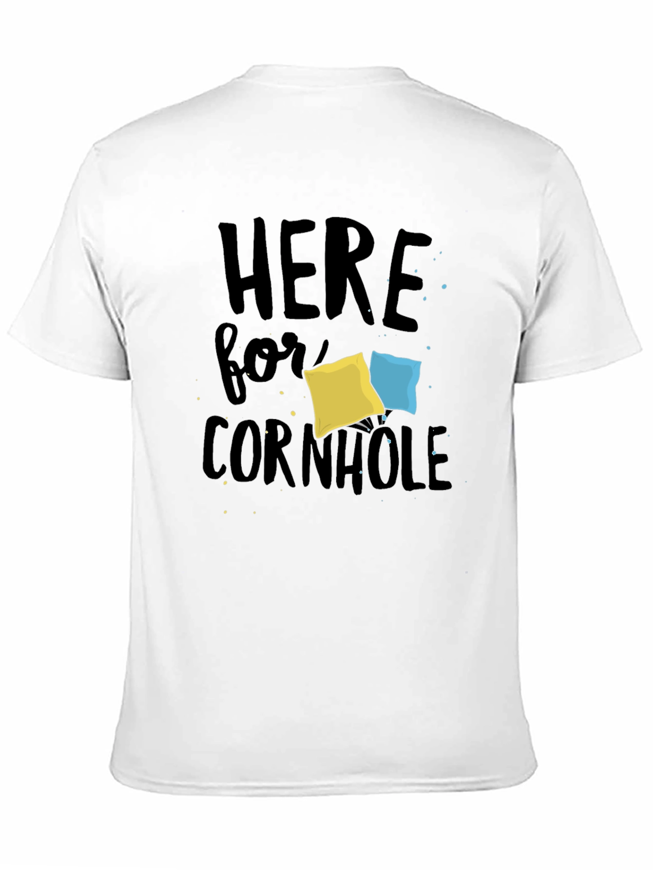 Black Here for Cornhole T-Shirt view 11