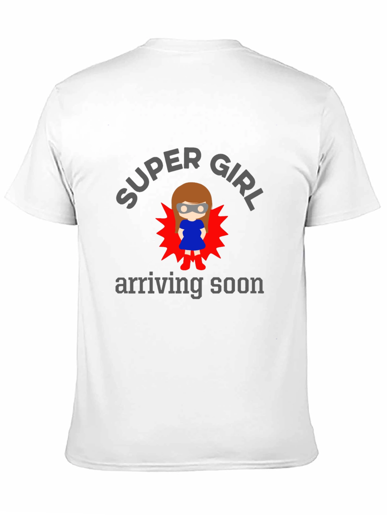Black Super Girl Arriving Soon Graphic T-Shirt view 11