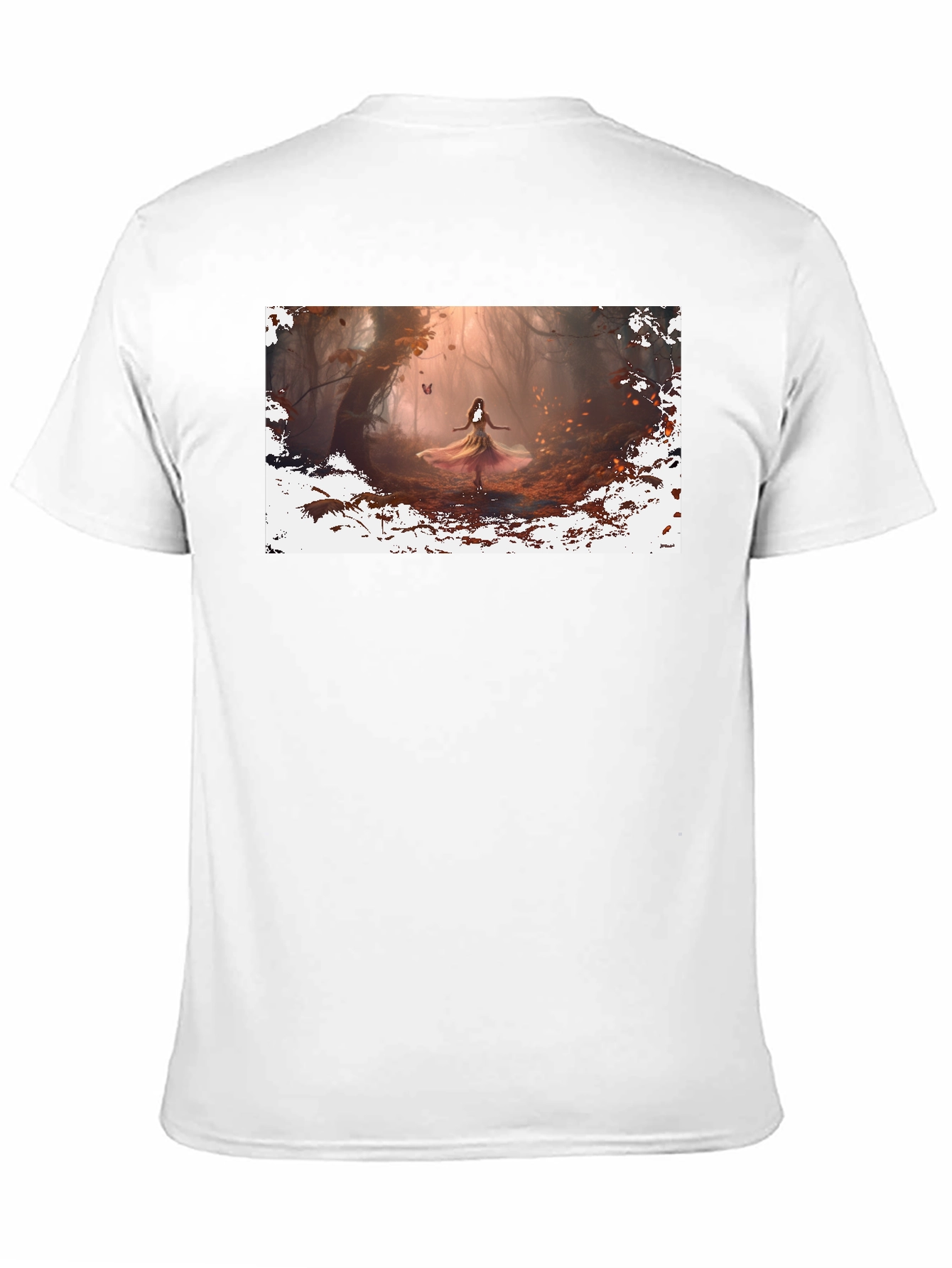 Black Enchanted Forest Graphic Tee - Black view 11