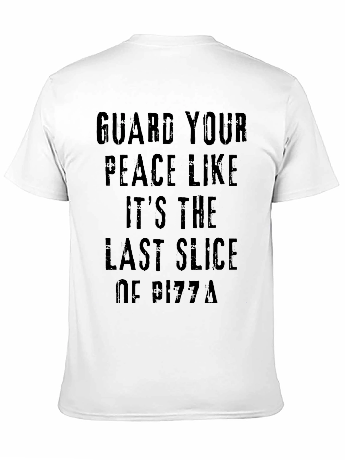 Black Guard Your Peace Like Pizza T-Shirt view 11