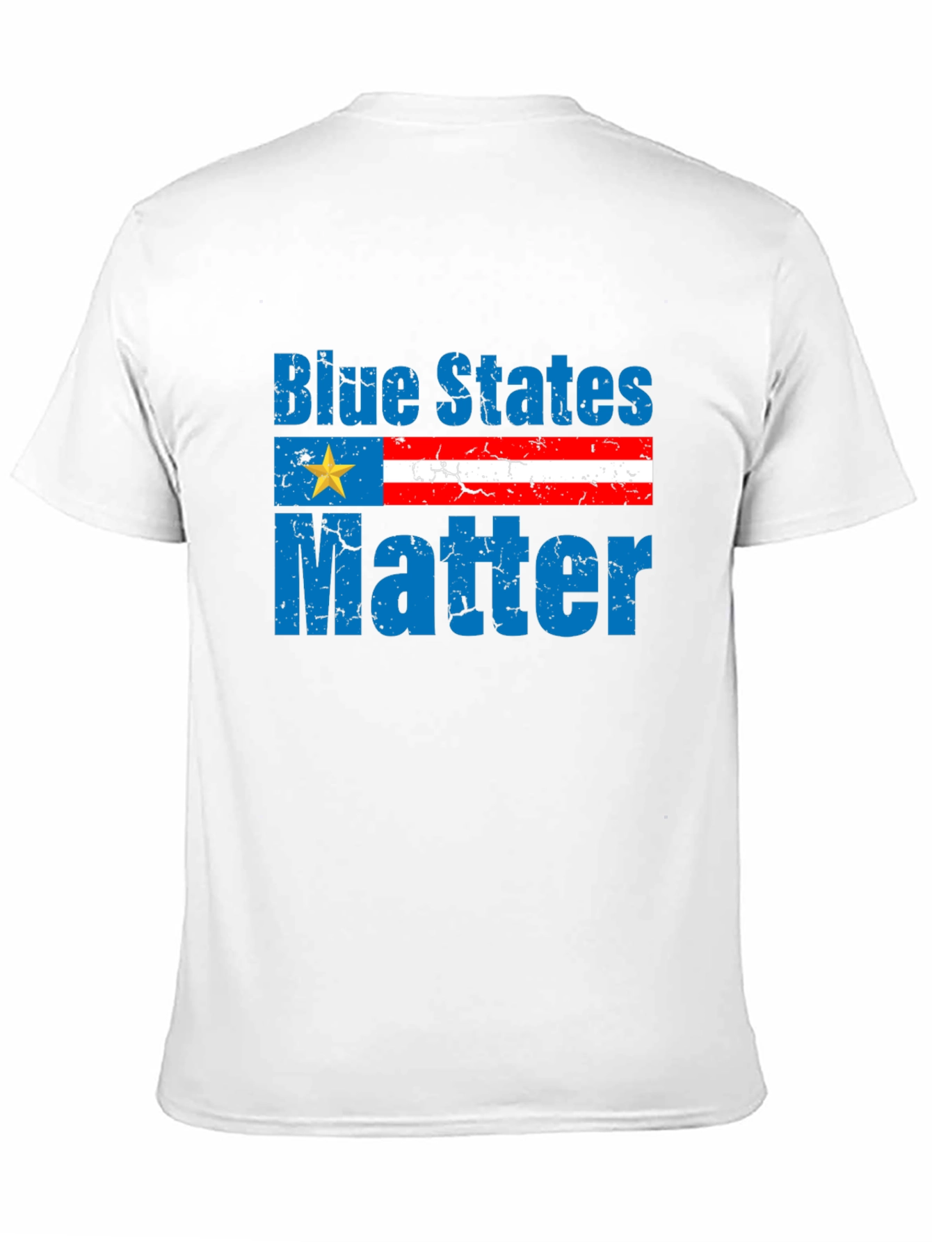 Black Blue States Matter Graphic T-Shirt view 11