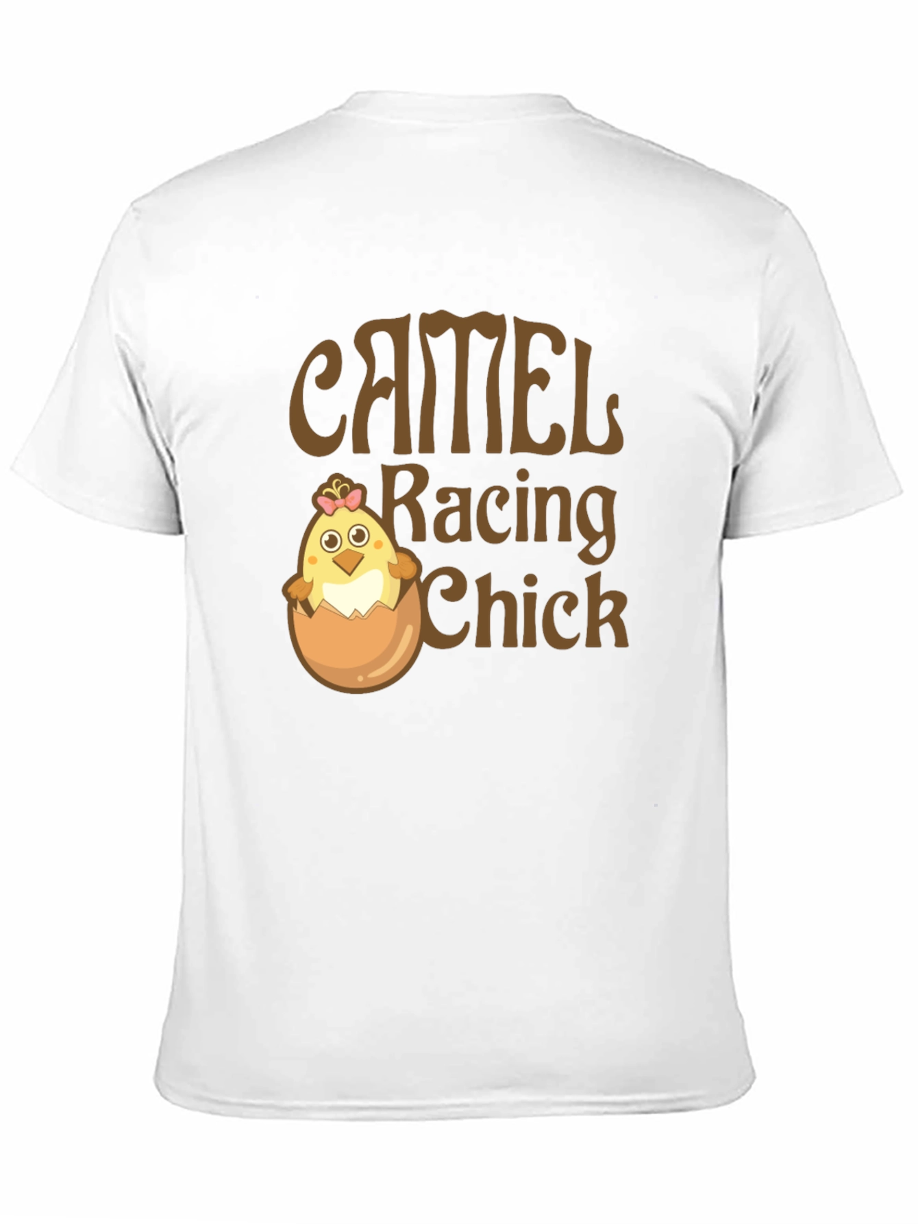 Black Camel Racing Chick Funny T-Shirt view 11