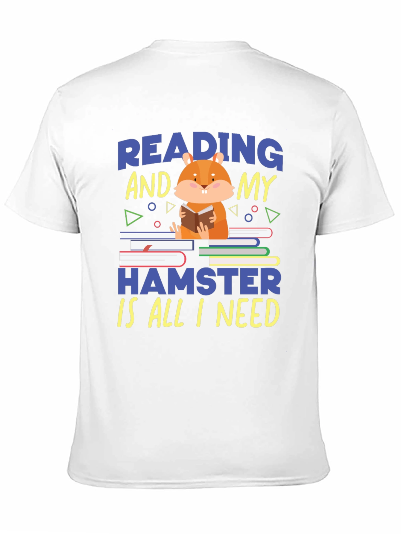 Black Reading Hamster T-Shirt - Cute Book Lover Tee view 11
