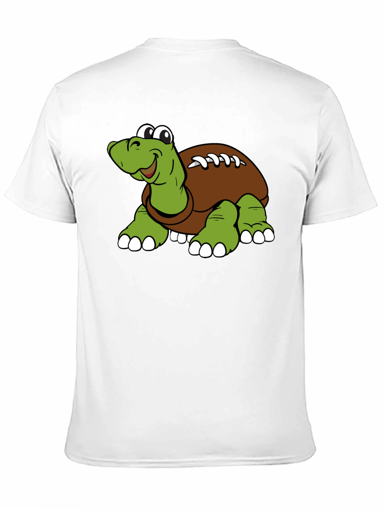 Black Cartoon Football Turtle Graphic T-Shirt view 11