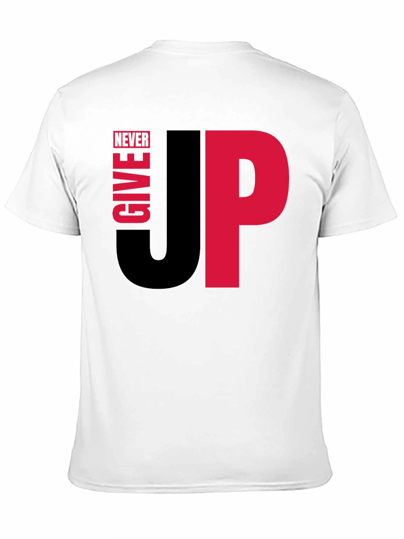 Black Never Give Up Graphic Tee - Motivational Black T-Shirt view 11