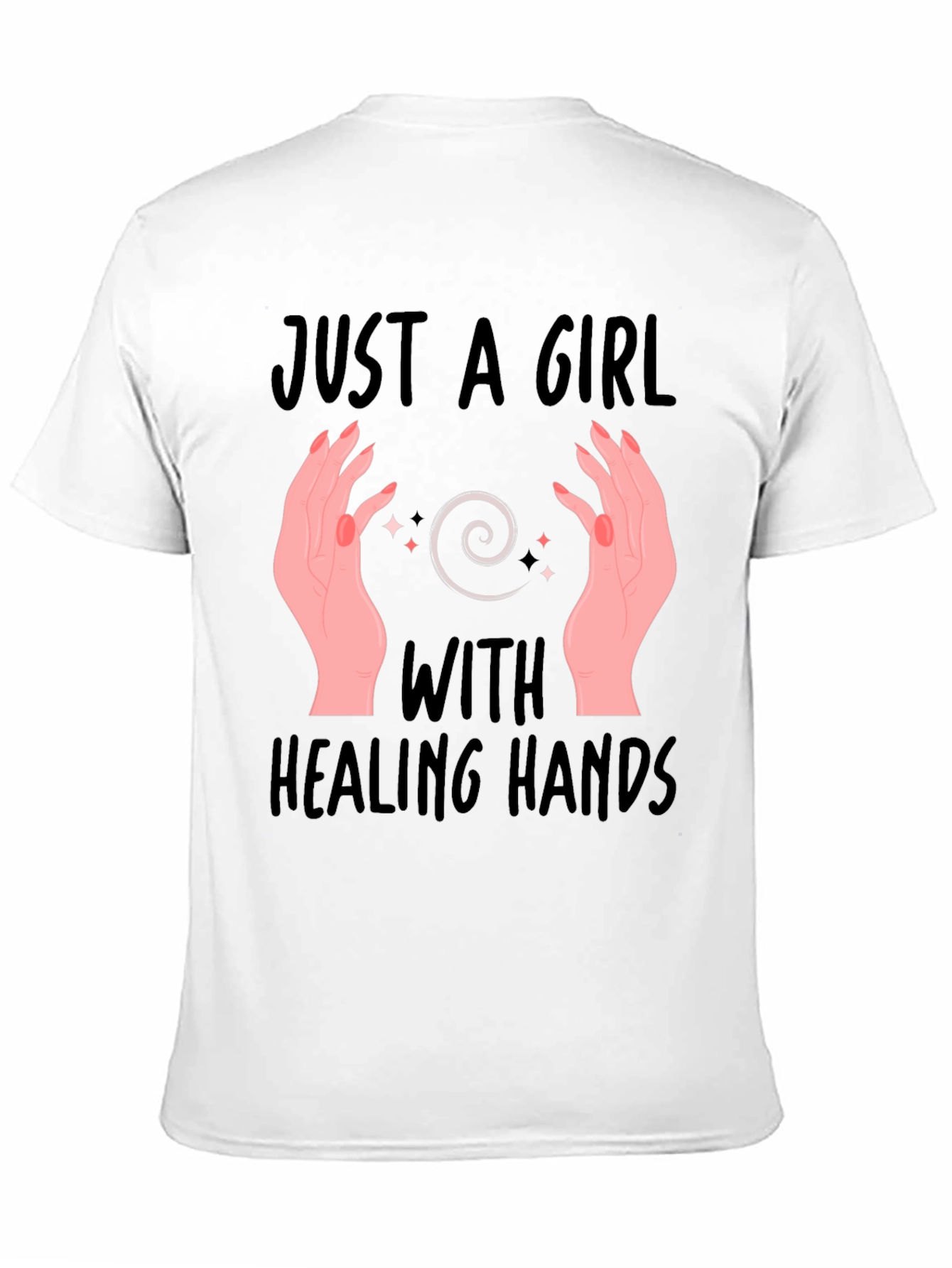 Healing Hands Graphic T-Shirt - Spiritual Design - 11