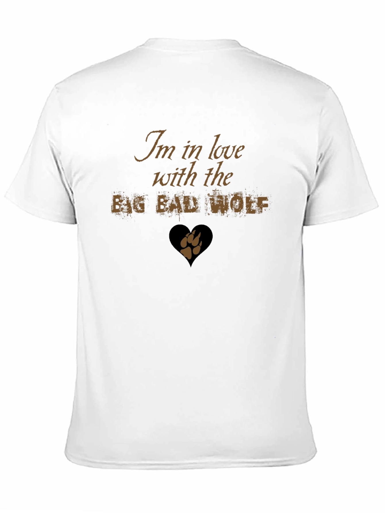 Black I'm in Love with the Big Bad Wolf T-Shirt view 11