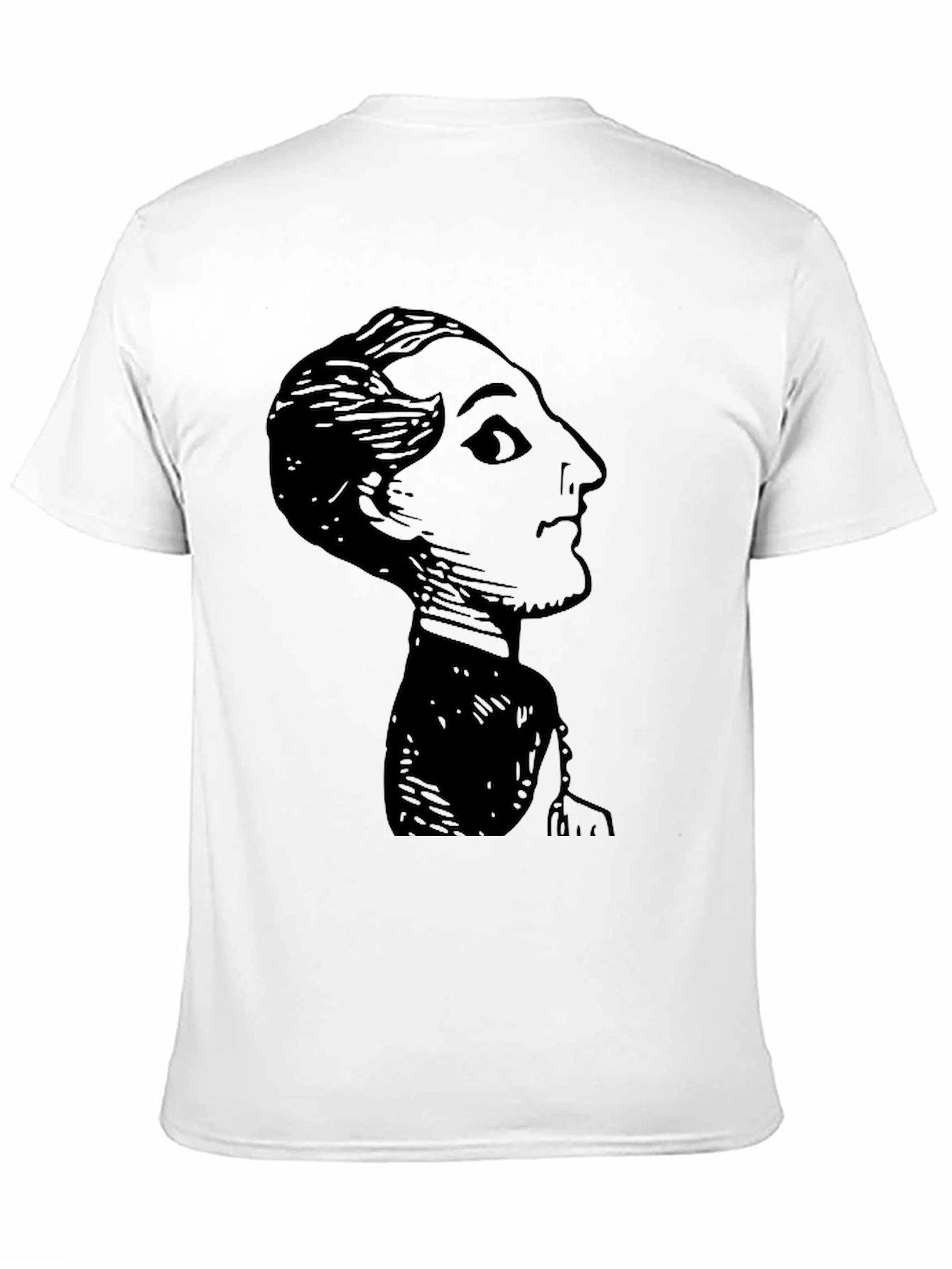 Black Vintage Silhouette Graphic Black T-Shirt view 11