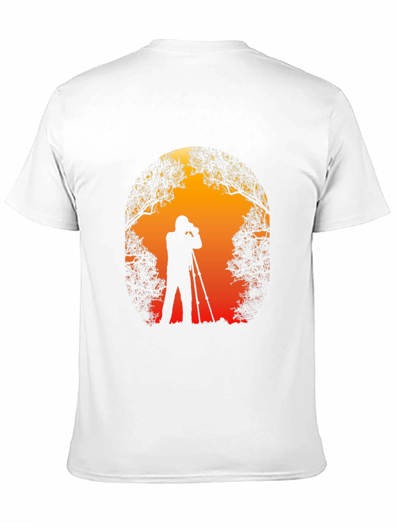 Black Photographer Silhouette Graphic T-Shirt view 11