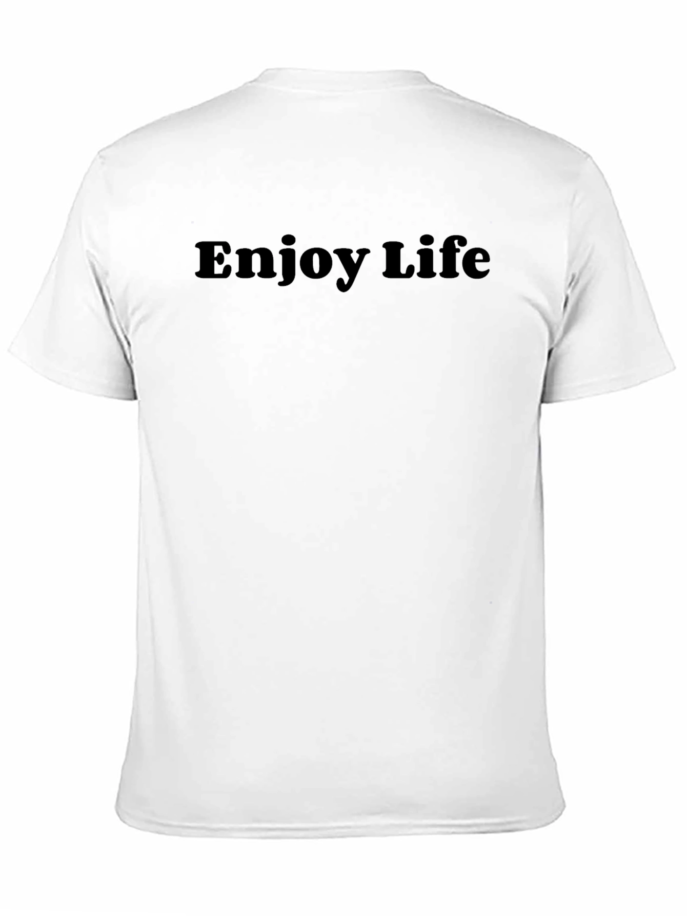 Black Enjoy Life Black Graphic T-Shirt view 11