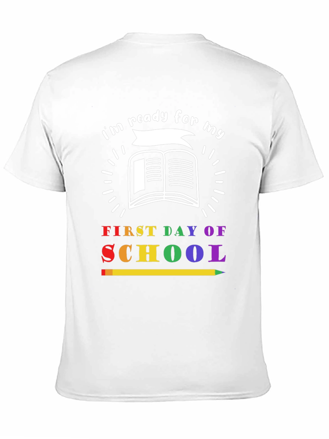 Black Ready for First Day of School T-Shirt view 11